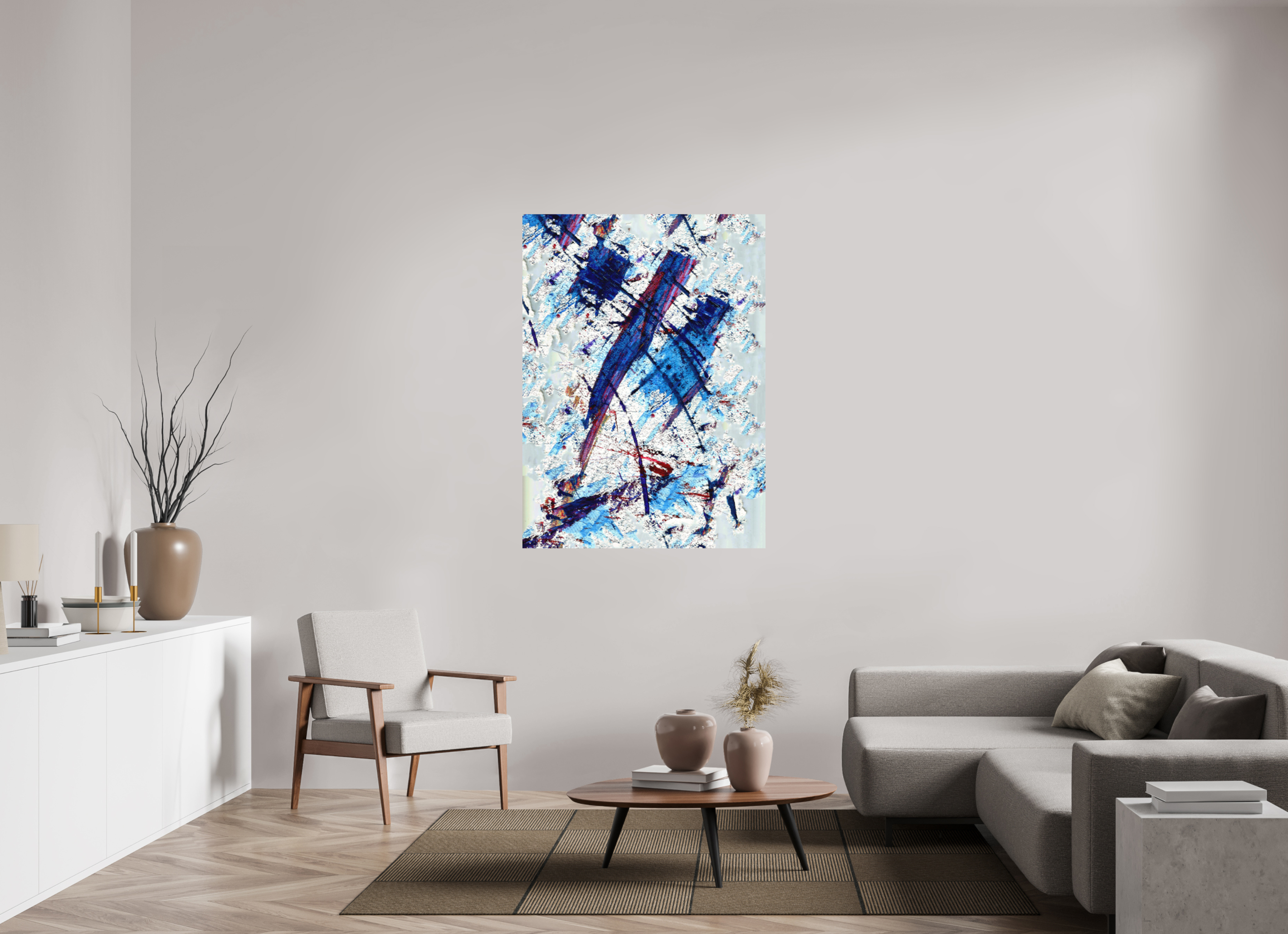 39 x 53.7″, Direct Print on Forex Blue Note