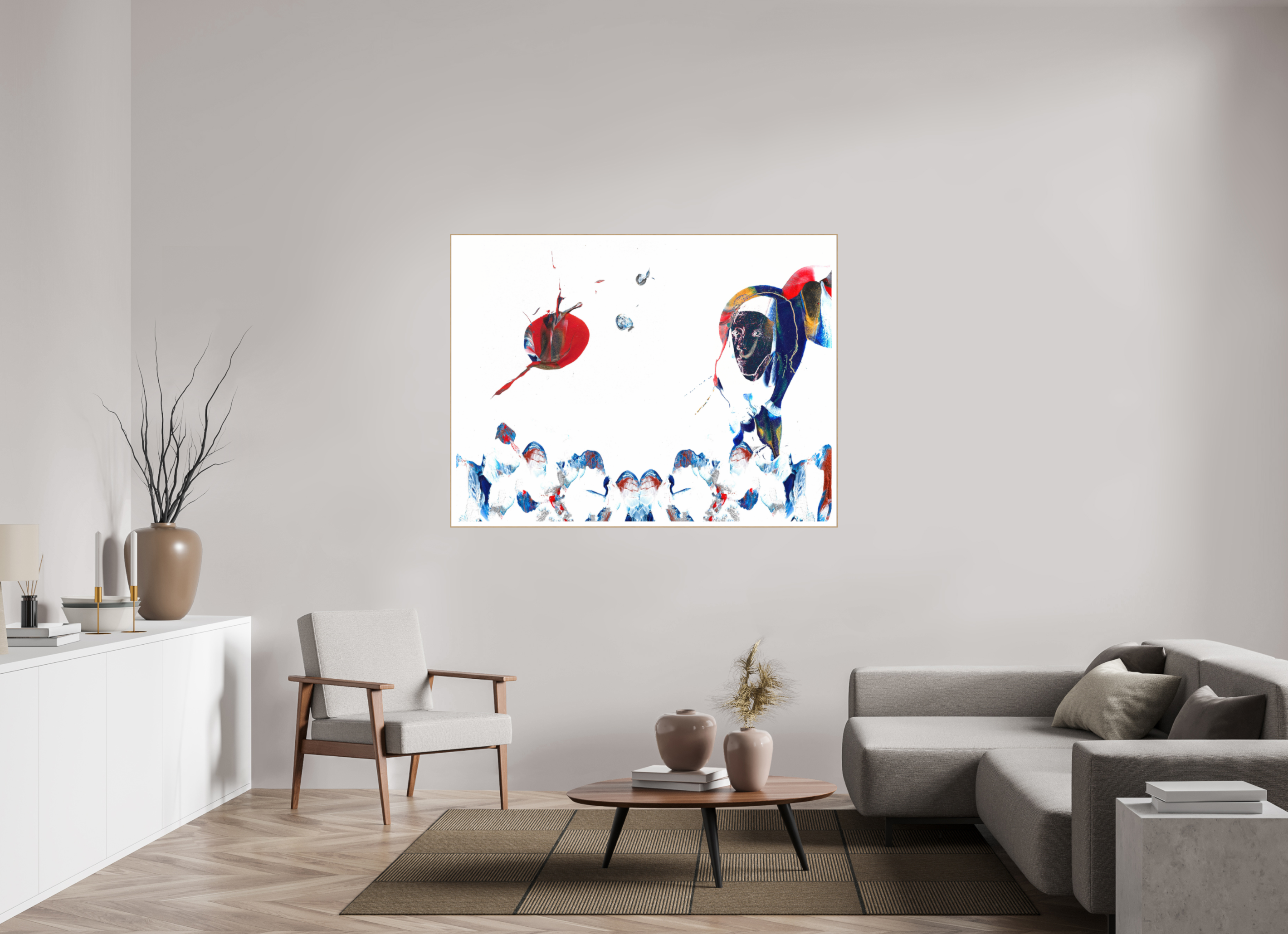 60 x 45″, Solid Wood ArtBox (Oak) Her View Of The World