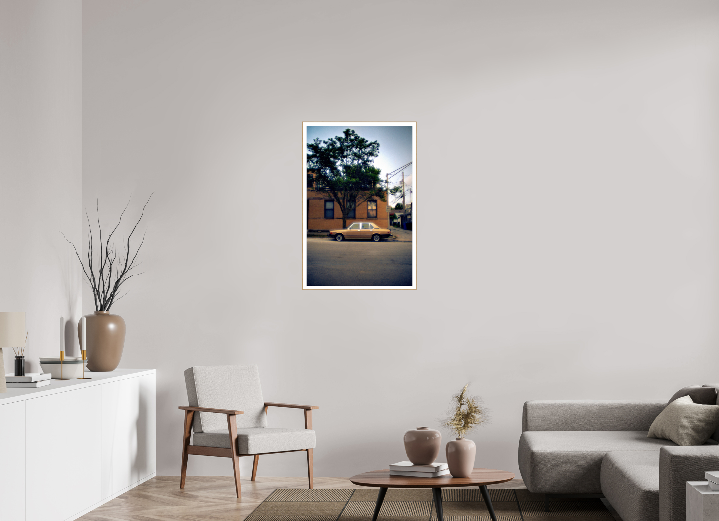 24 x 36.3″, Solid Wood ArtBox (Oak) Golden Glow