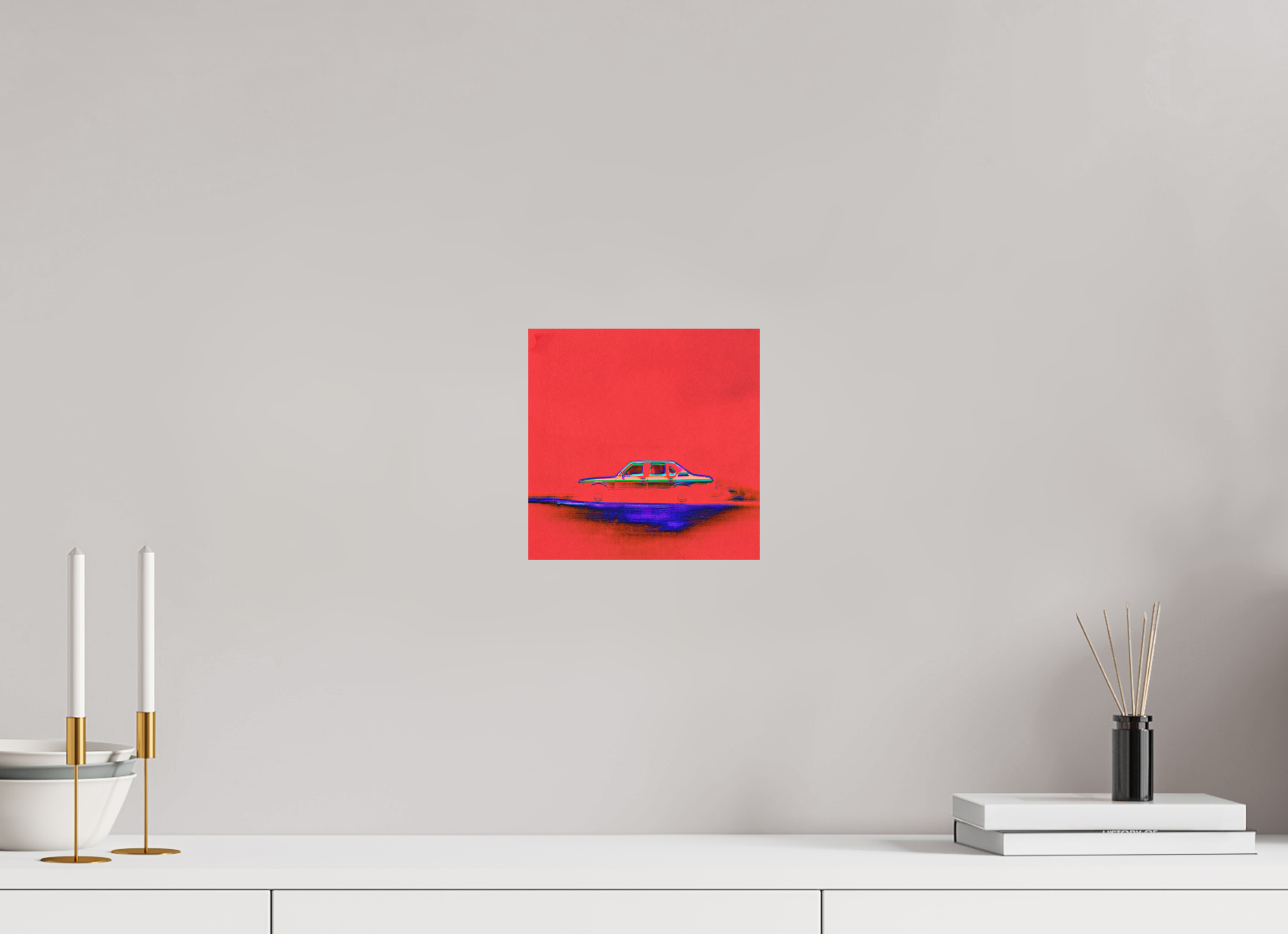 8 x 8″, Aluminum Dibond Street Parking