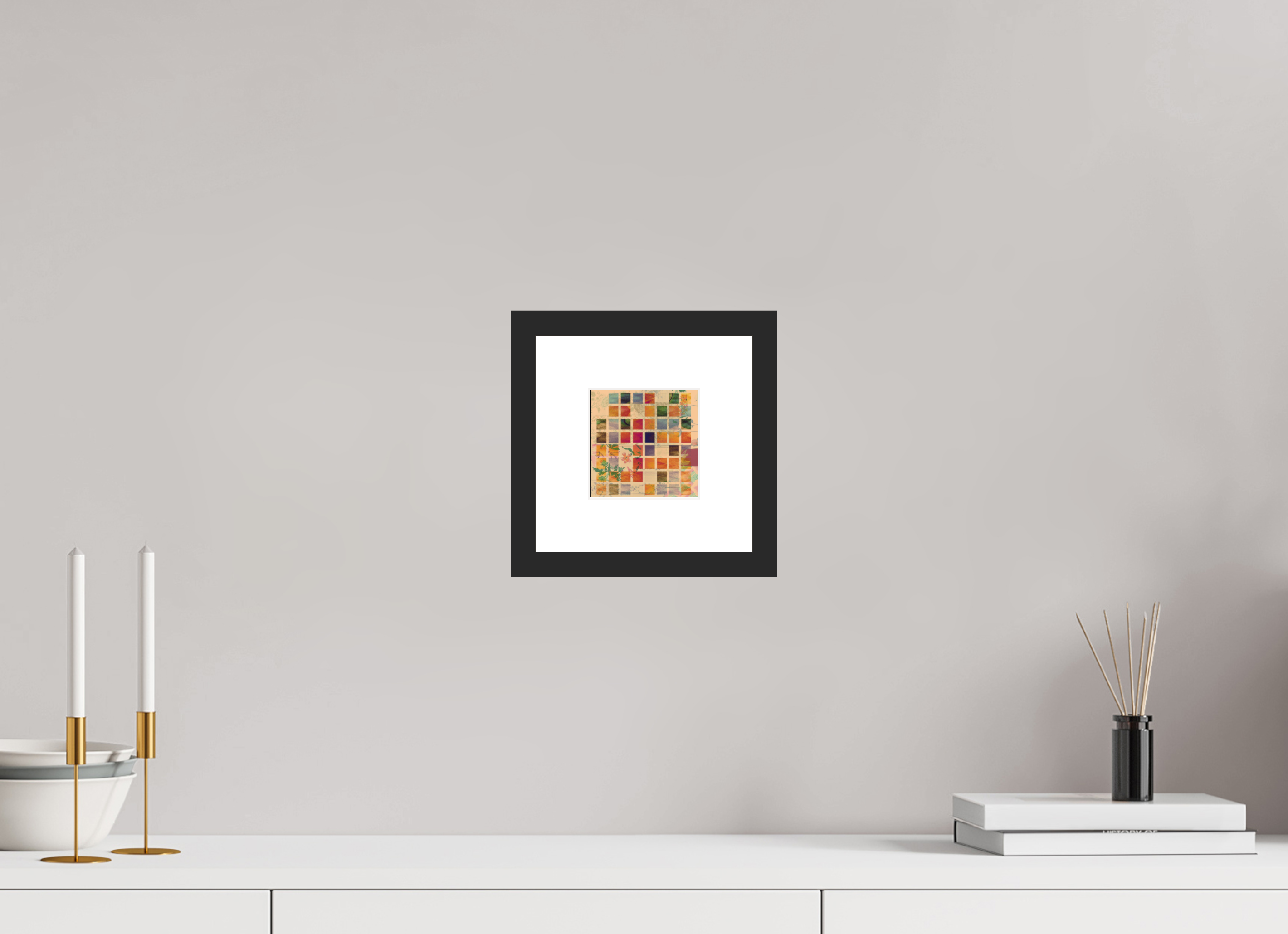 4 x 4″, Fuji Crystal Archive Print Framed (Black) Earth Tones