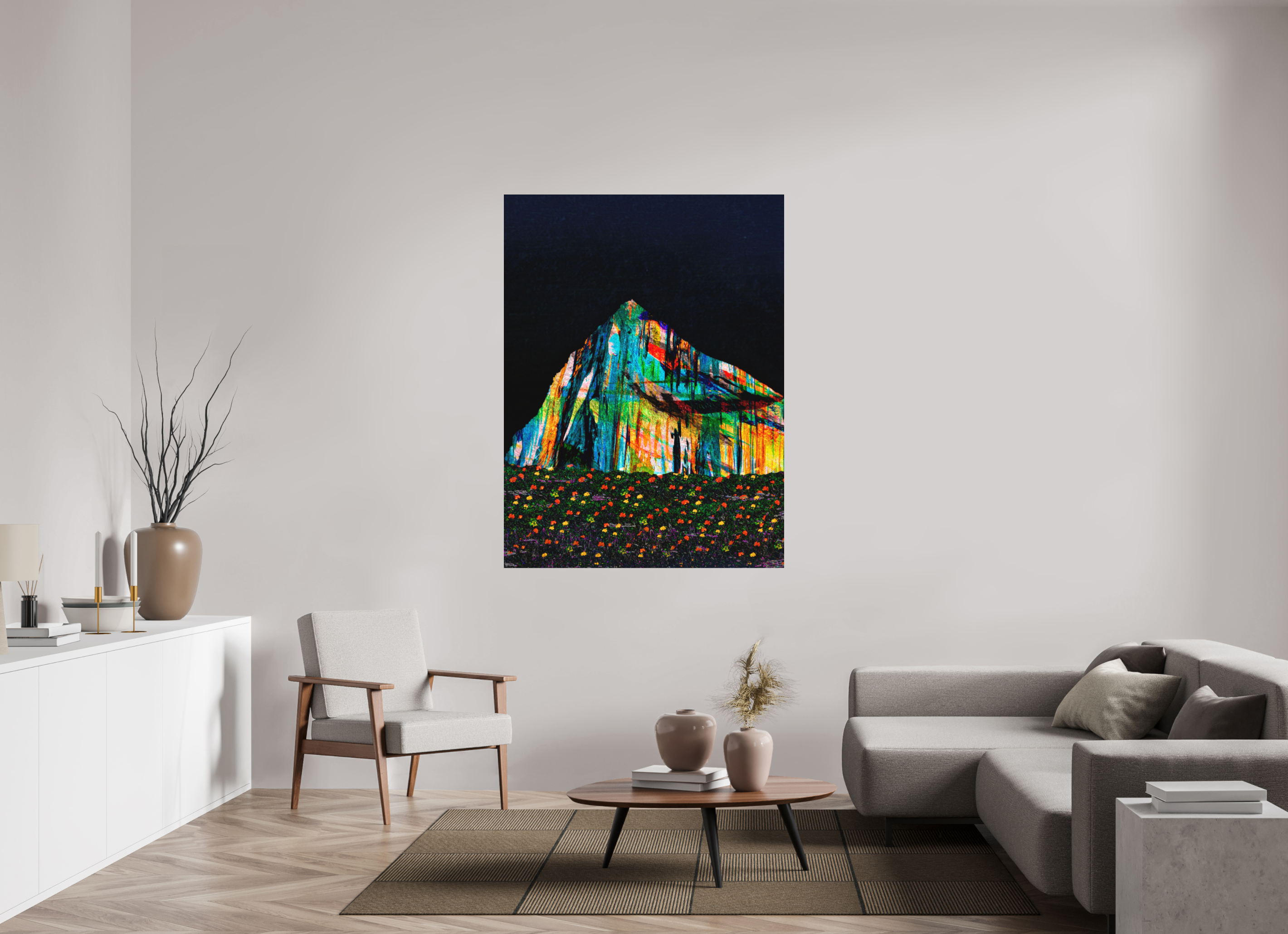 45 x 60″, Aluminum Dibond Meadows