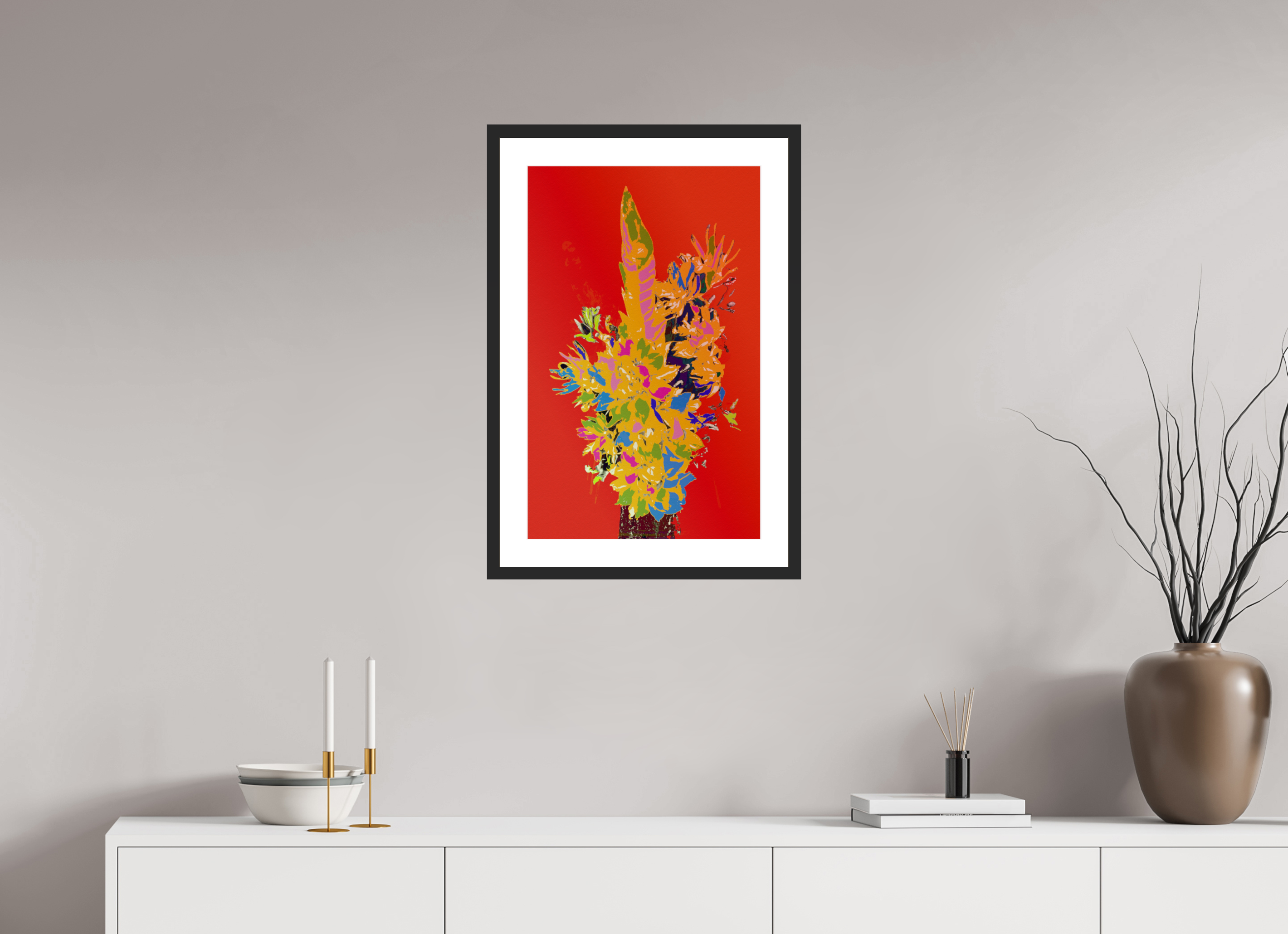 16 x 25.4″, Fuji Crystal Archive Print Framed (Black) Pop Vase 3