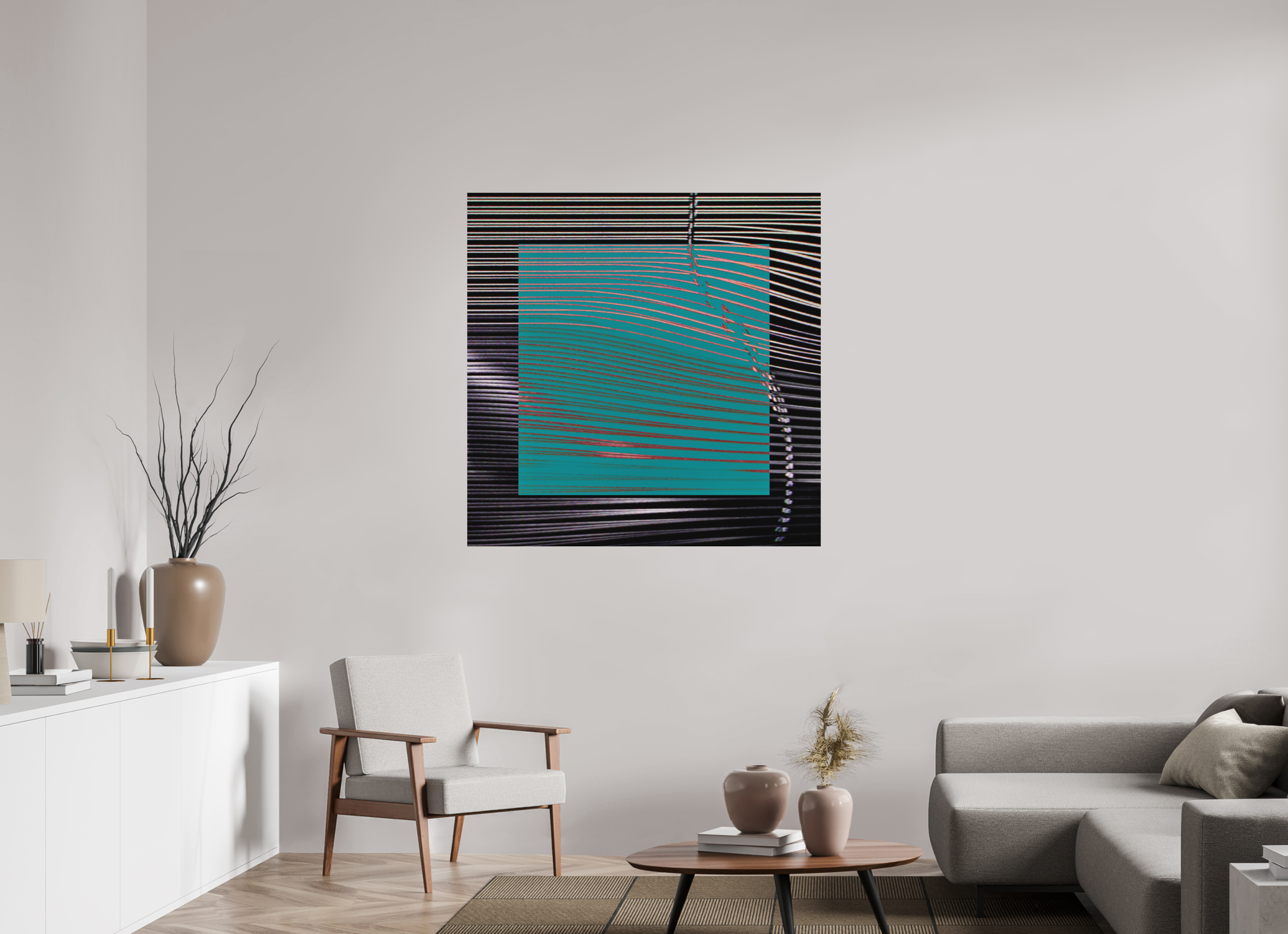 45 x 45″, Direct Print on Forex New Wave