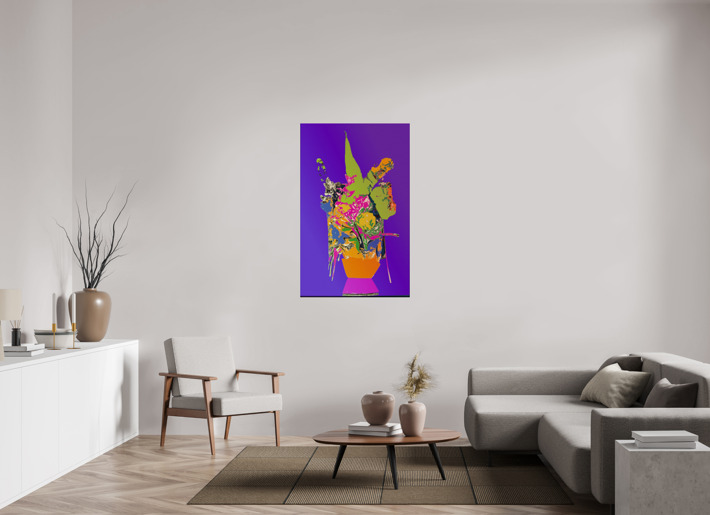 32 x 50.8″, Fine Art Print Pop Vase 1