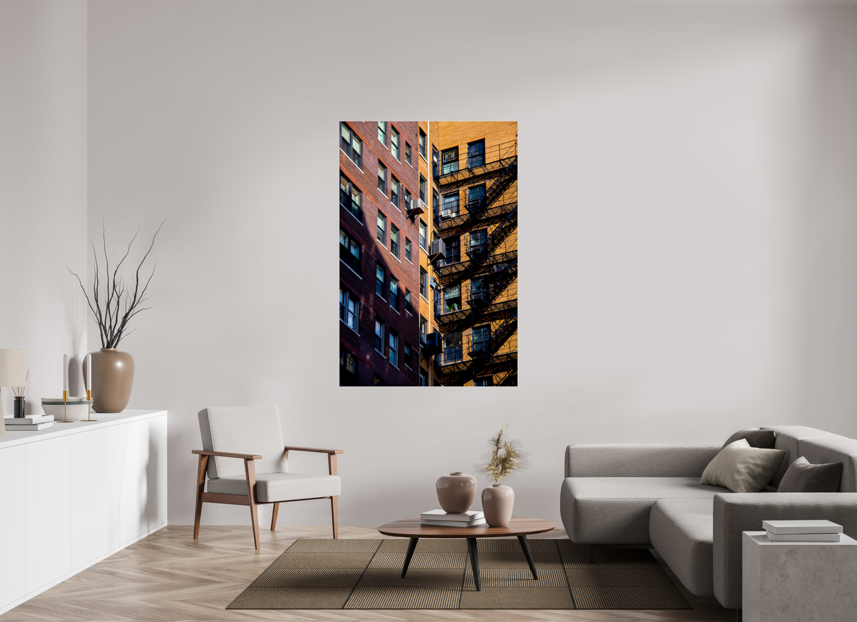 43 x 64″, Photo Print Under Acrylic Glass City Escape