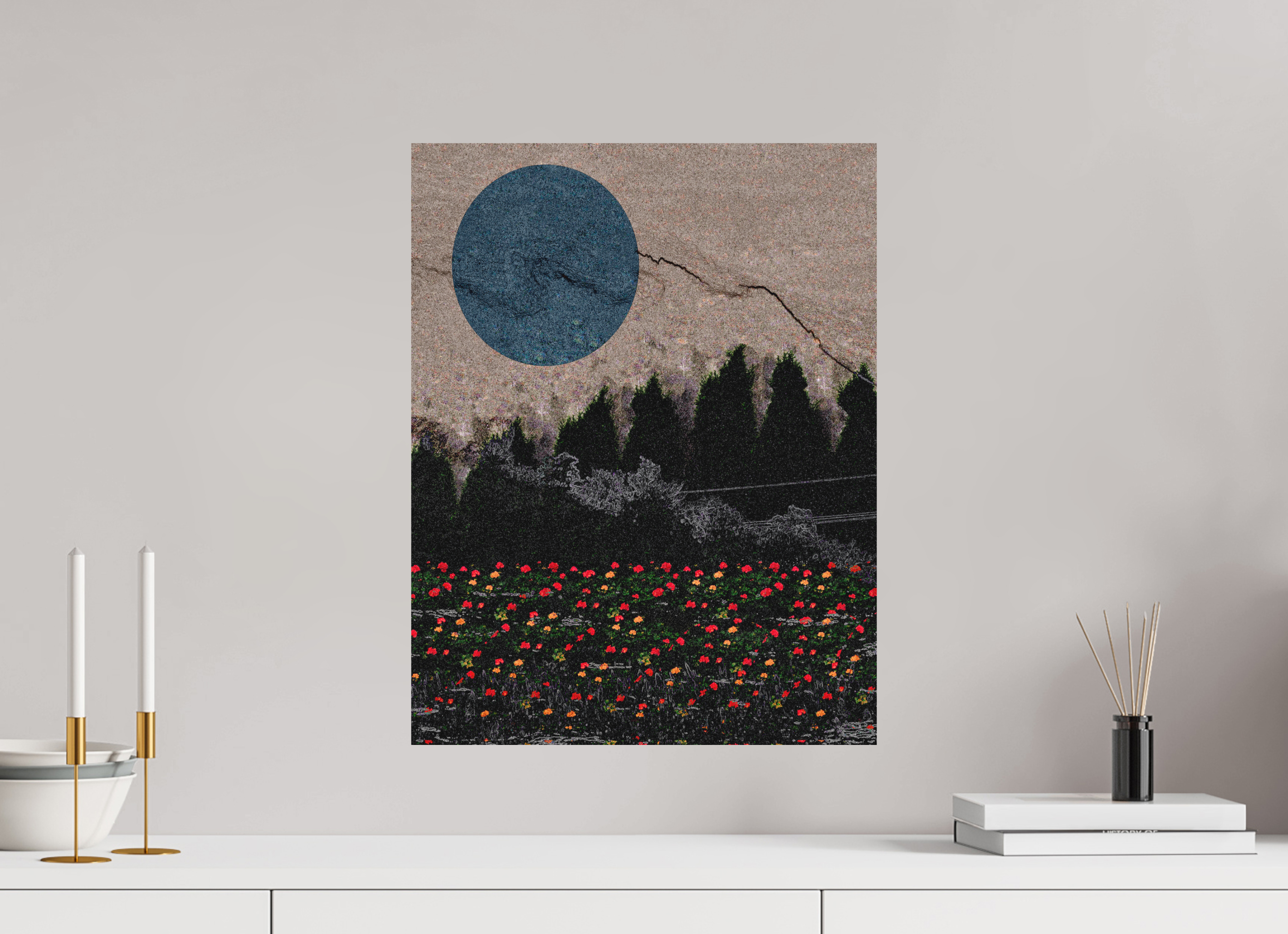 16 x 20.7″, Direct Print on Forex garden