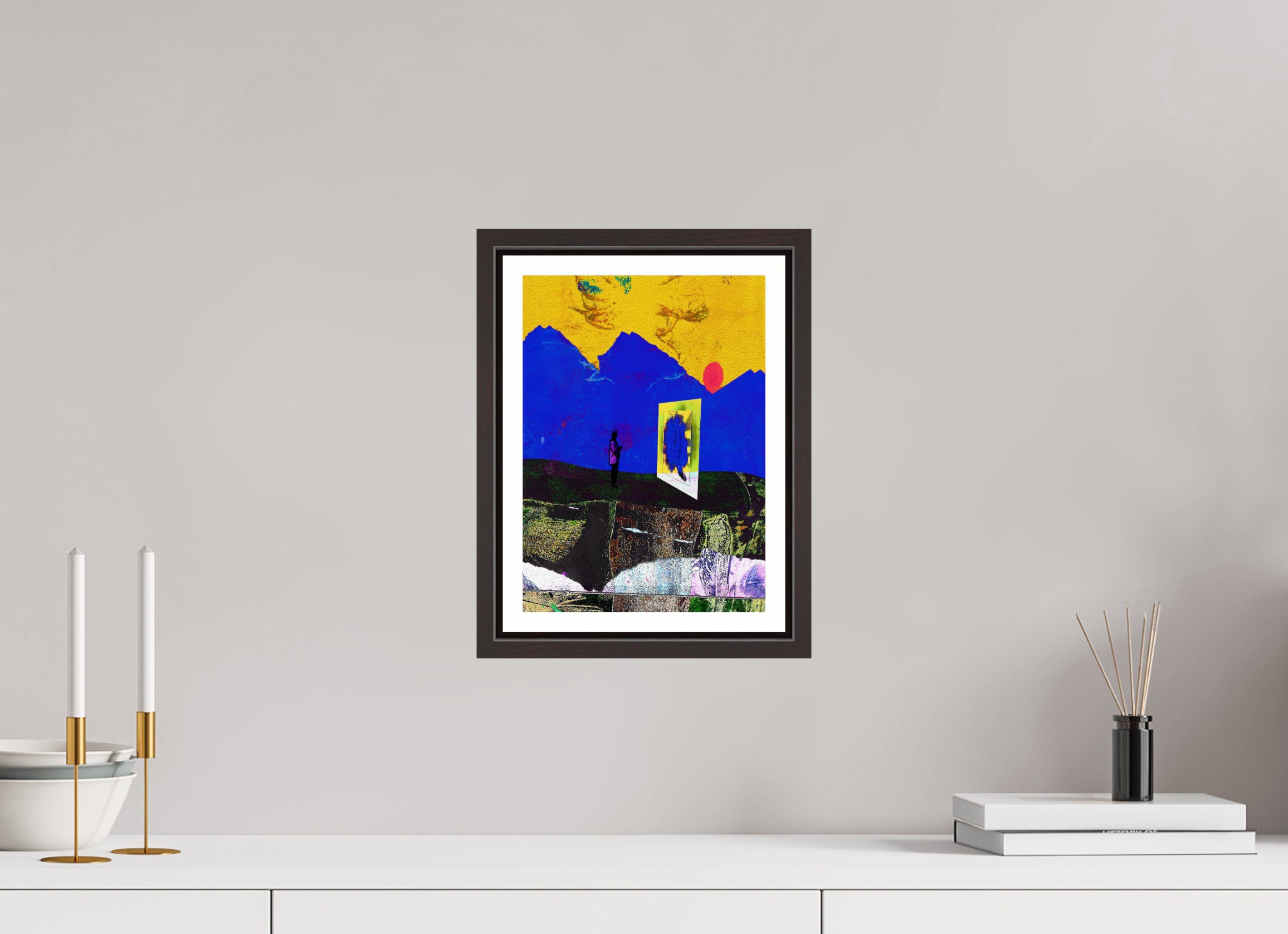 8 x 11.2″, Floater Frame (Alder Brown) Portals