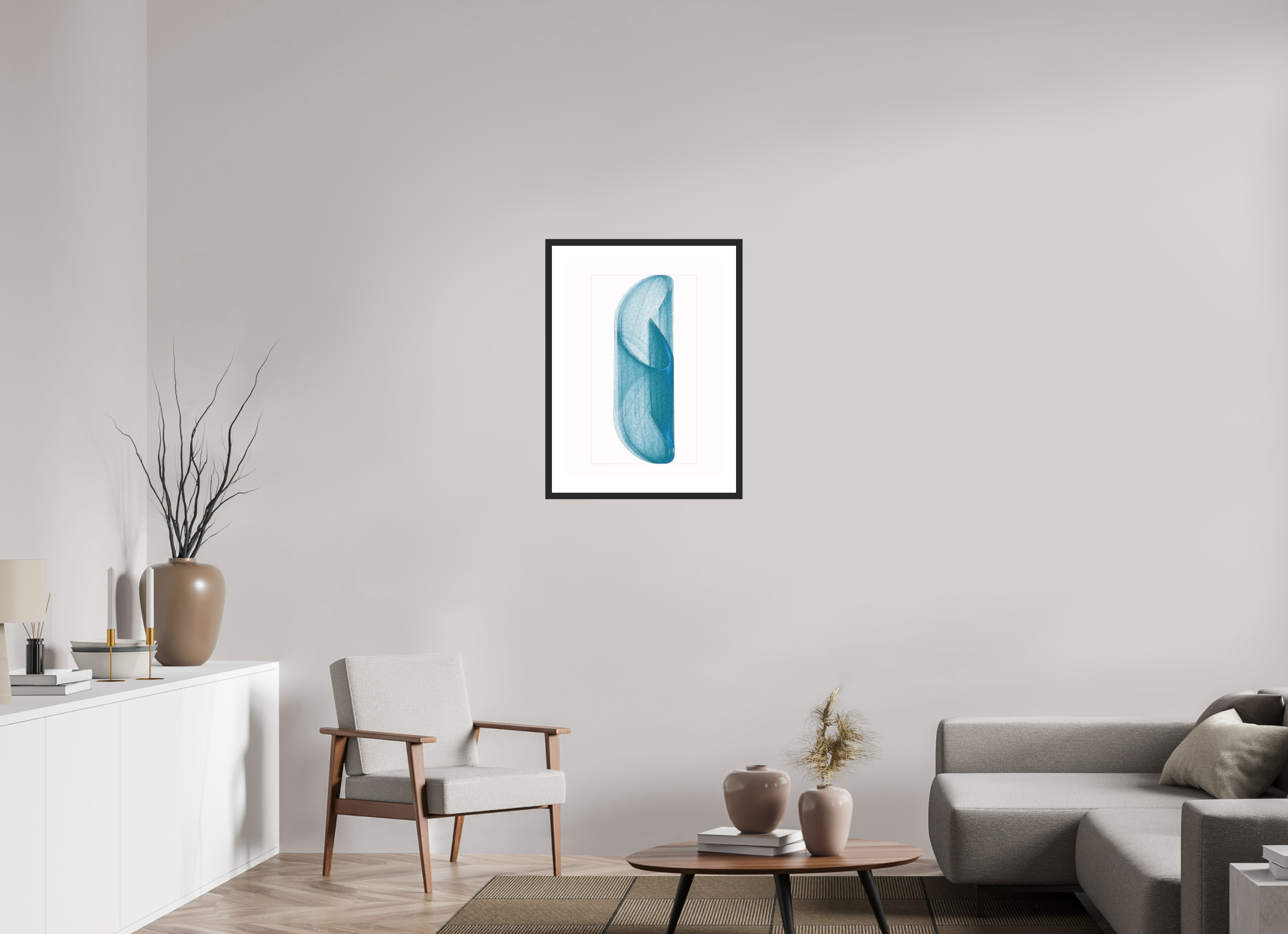 20 x 28″, Fuji Crystal Archive Print Framed (Black) Brutal Blue
