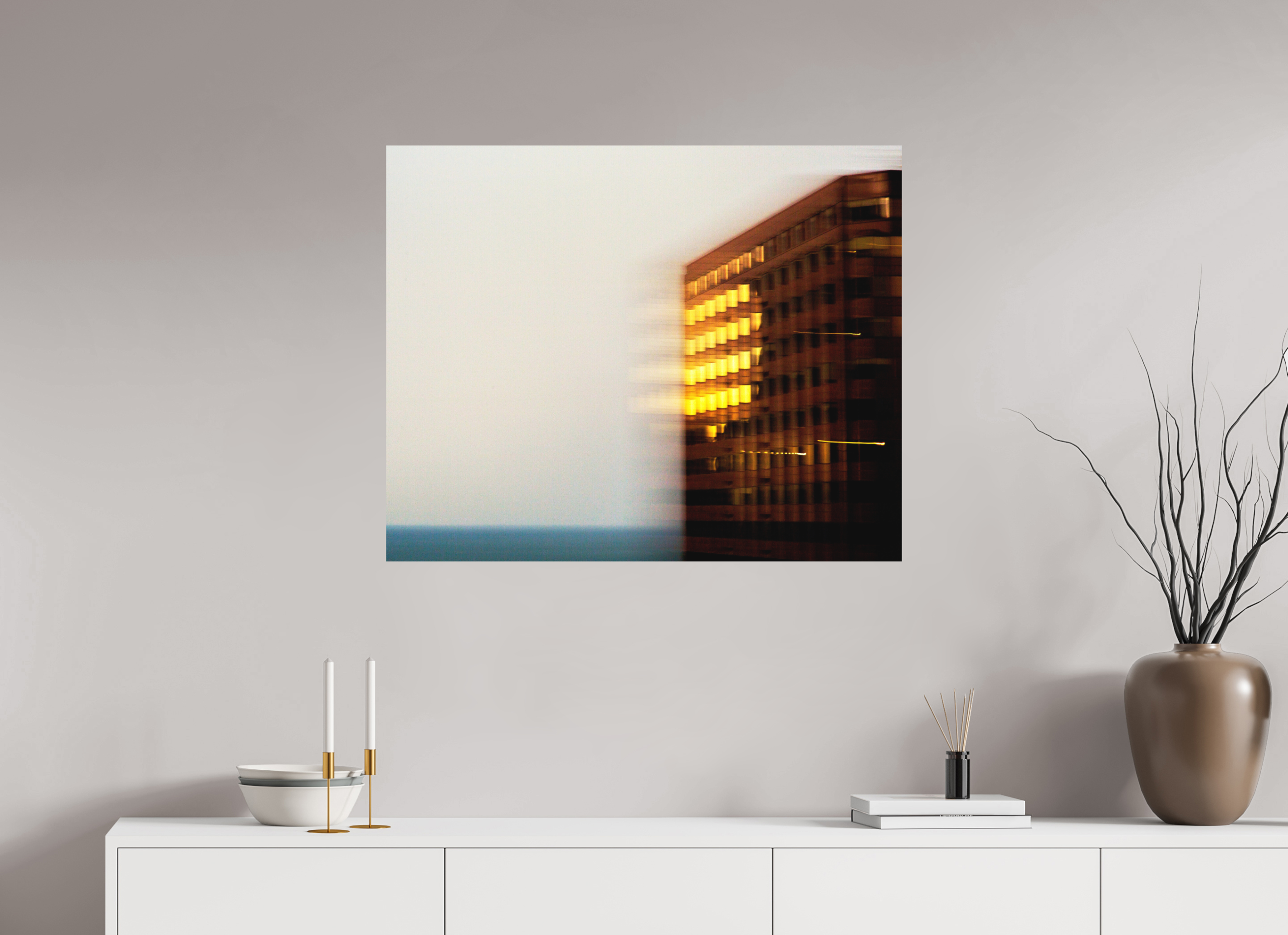 34.7 x 28″, Direct Print on Forex Time Flies