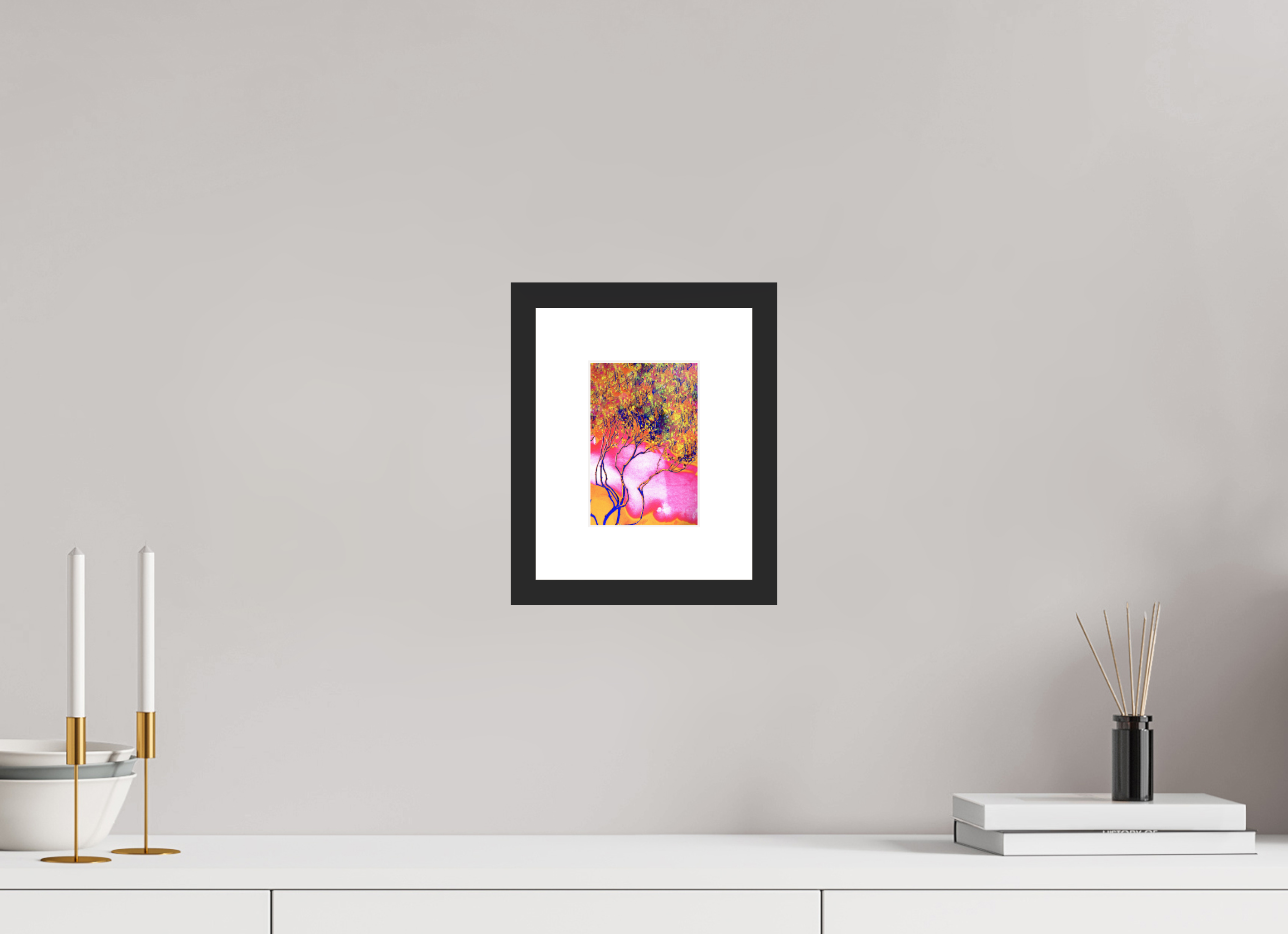 4 x 5.9″, Fuji Crystal Archive Print Framed (Black) Burning Bush