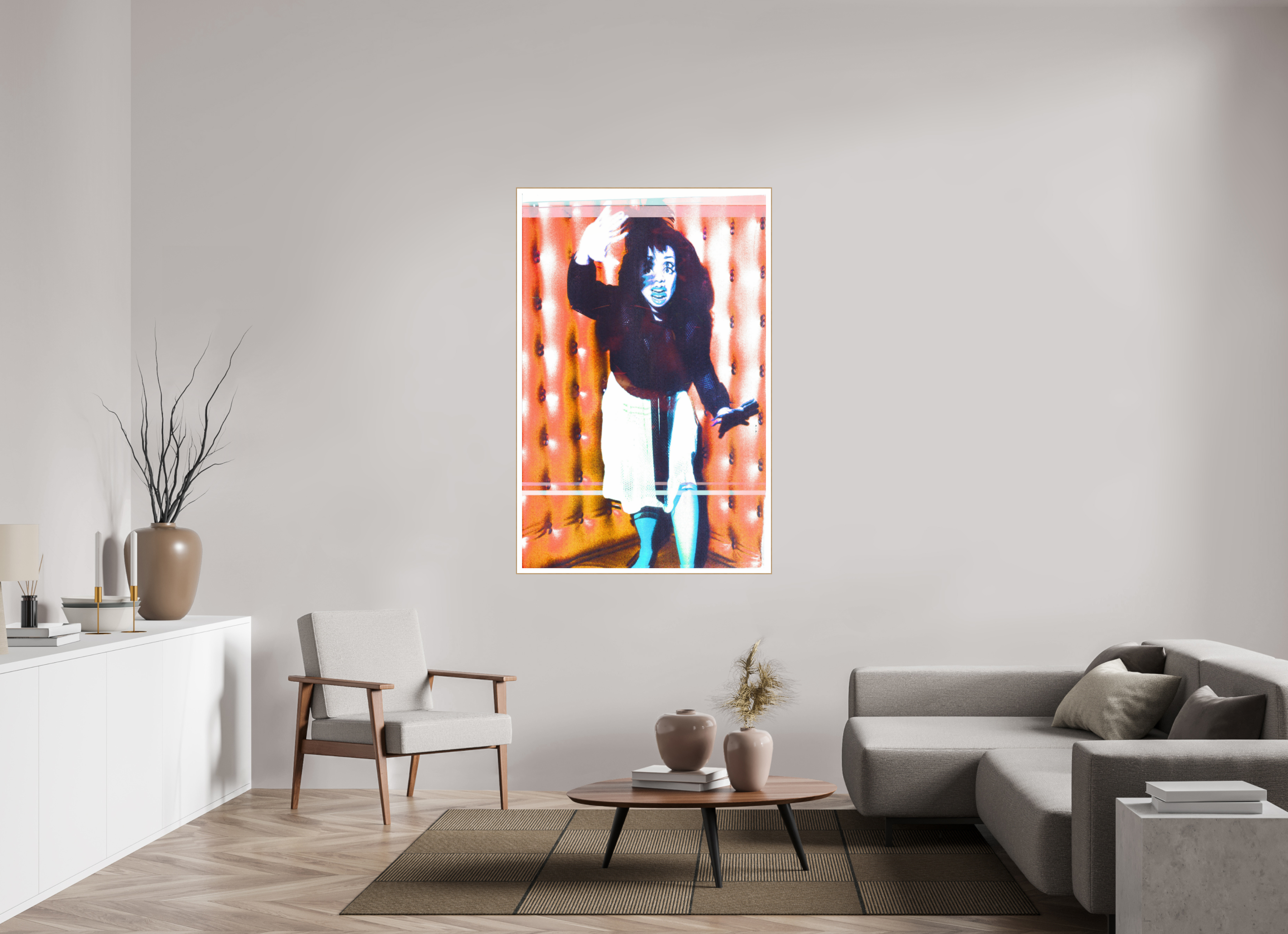 39 x 59.9″, Solid Wood ArtBox (Oak) Chorophobia