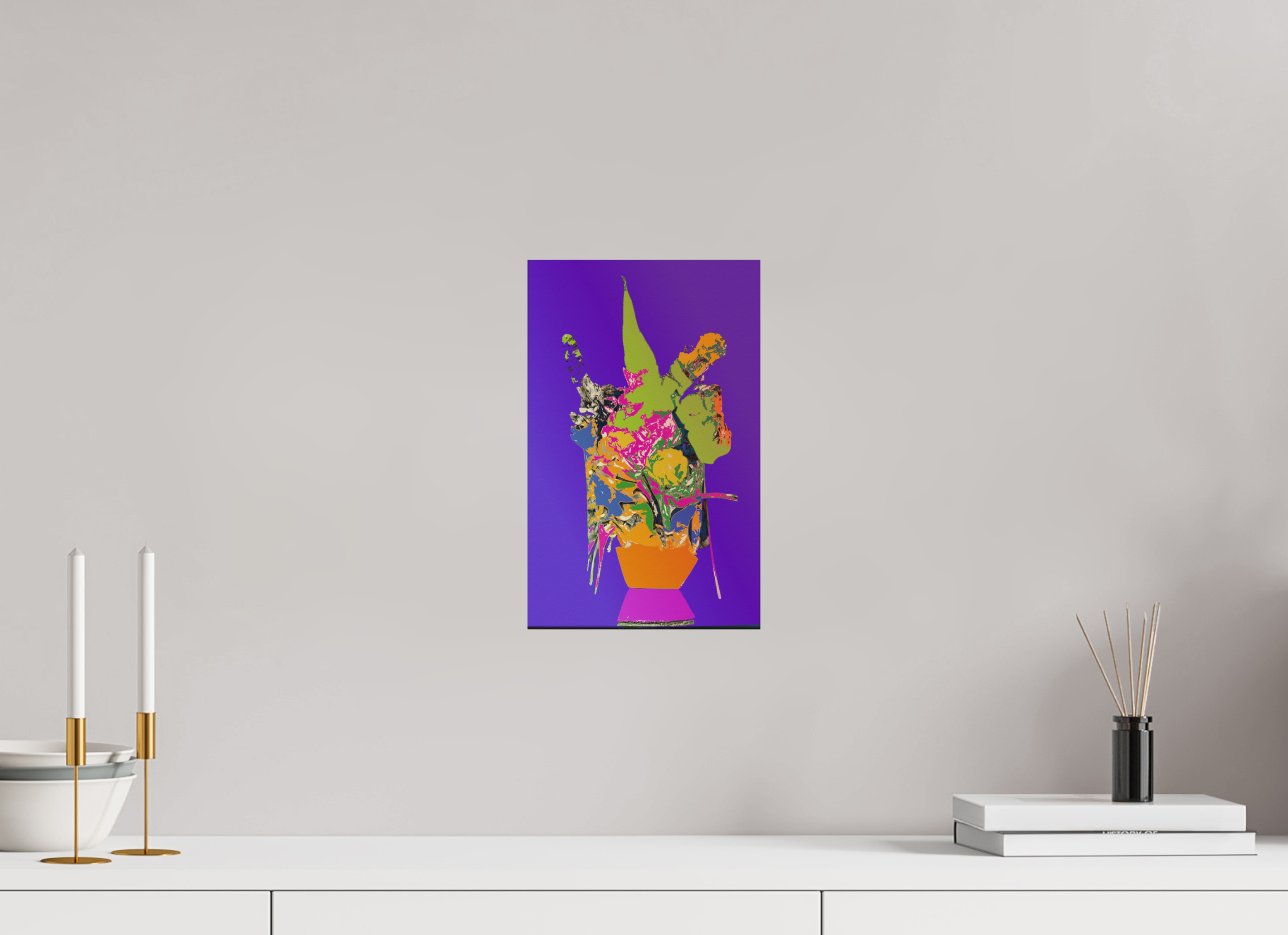 8 x 12.7″, Aluminum Dibond Pop Vase 1