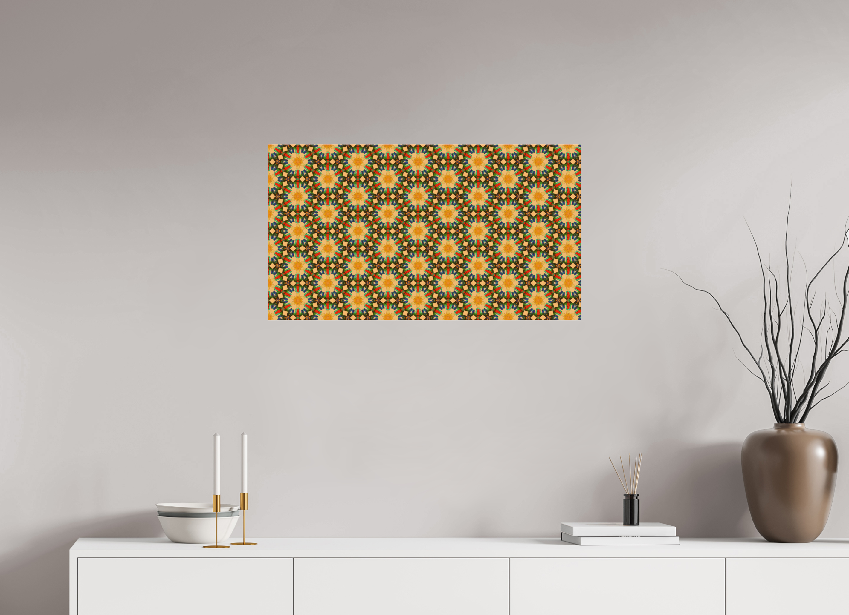 32 x 18″, Photo Print Under Acrylic Glass Harmony, Respect, Purity, and Tranquility