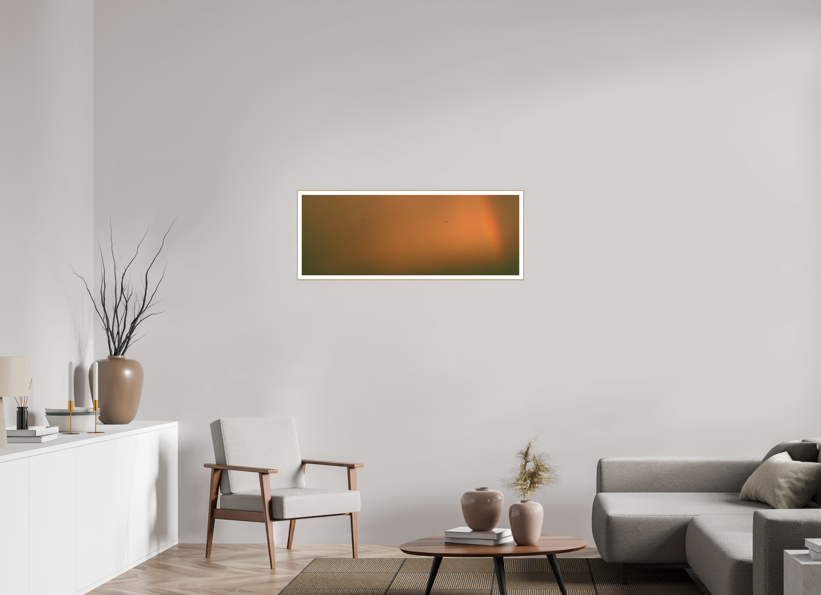43.1 x 16″, Solid Wood ArtBox (Oak) Rainbow