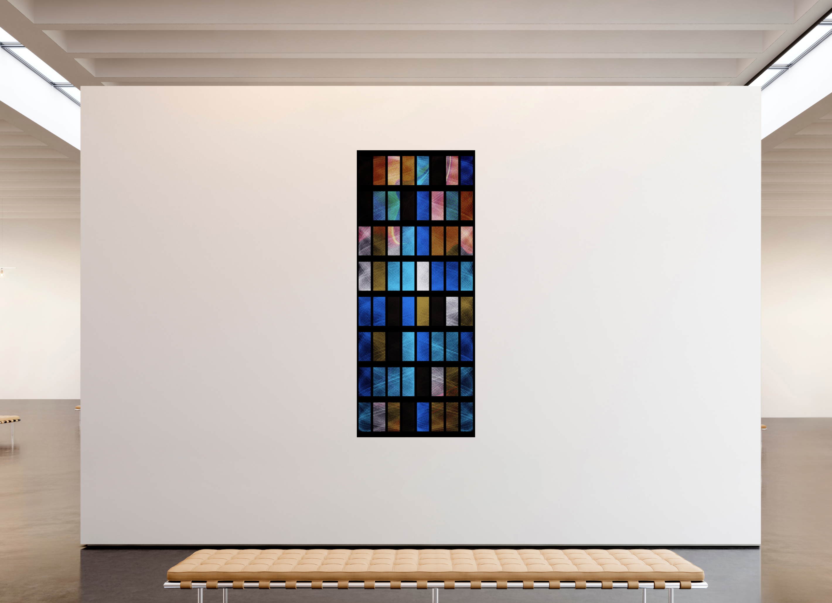 36 x 87.4″, Fine Art Print Stained Glass
