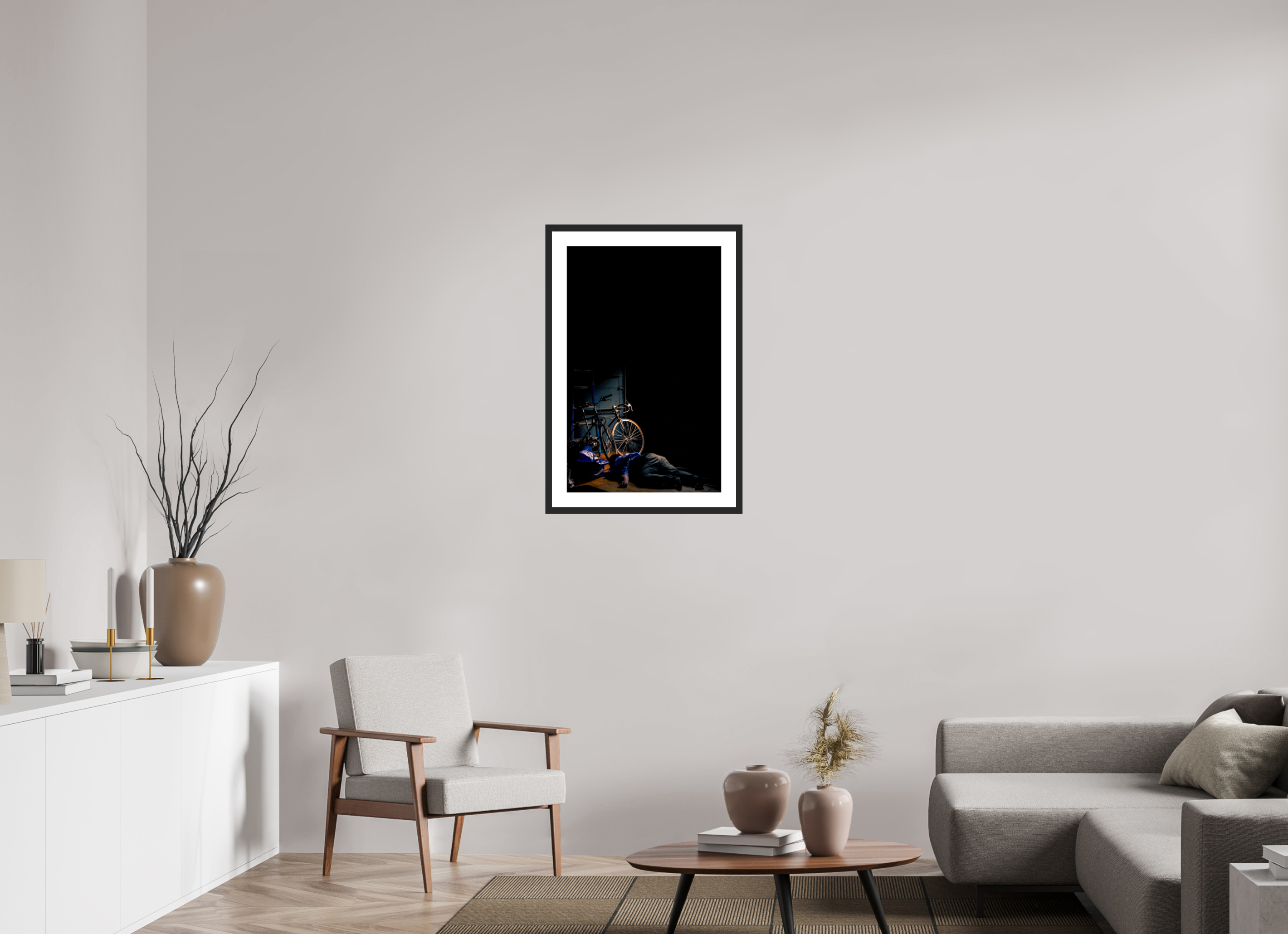 20 x 31.7″, Fuji Crystal Archive Print Framed (Black) Tired