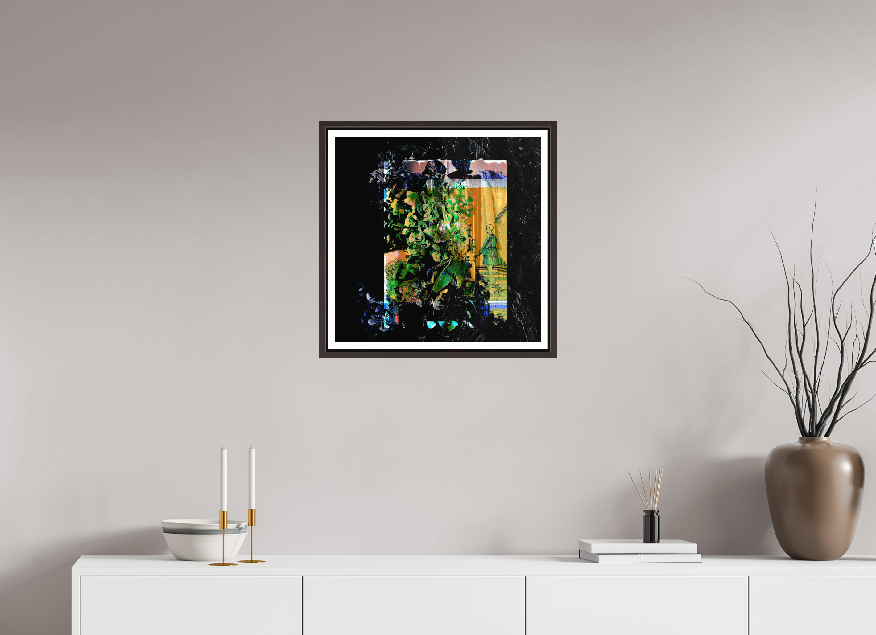 20 x 20″, Floater Frame (Alder Brown) Imposter Syndrome