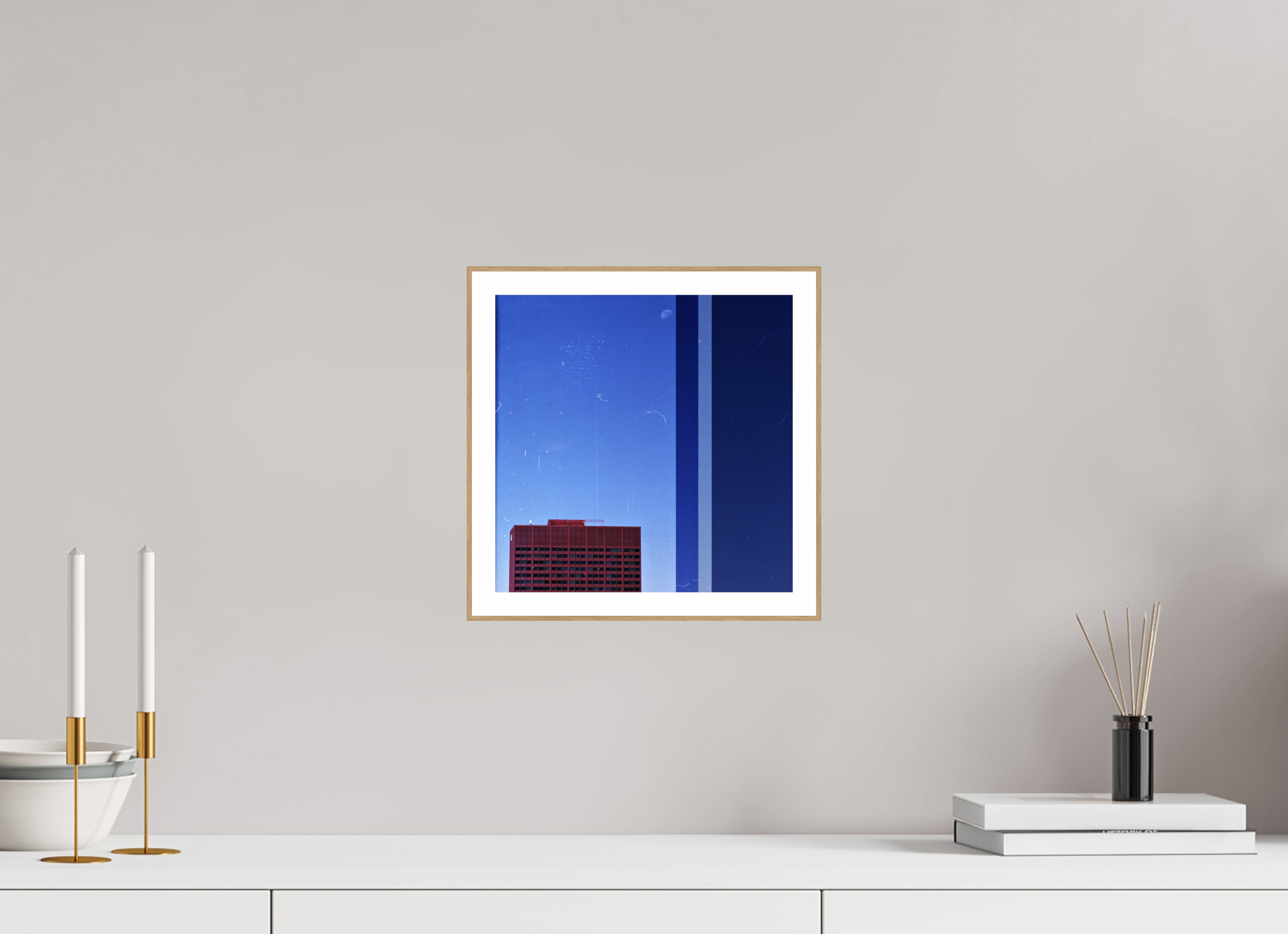 10 x 10″, Solid Wood ArtBox (Oak) Falling Asleep