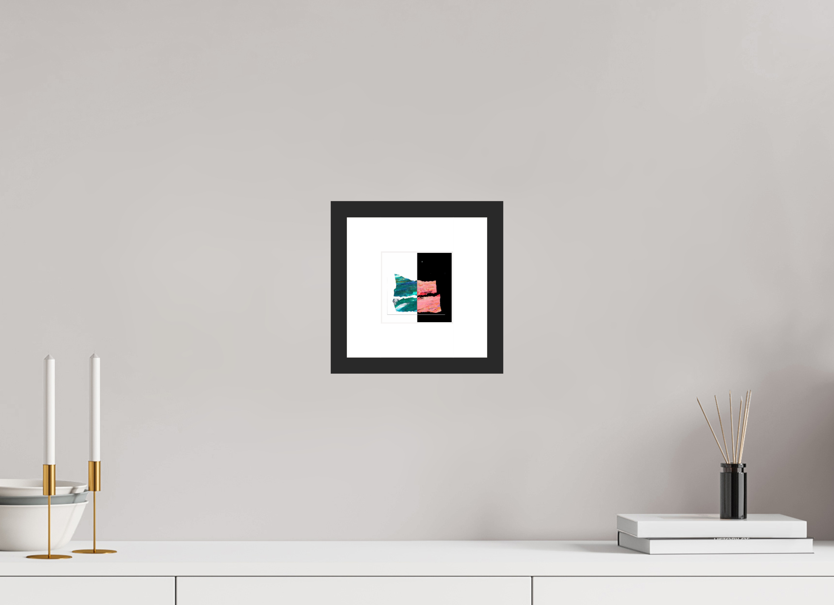 4 x 4″, Fuji Crystal Archive Print Framed (Black) Two Sides