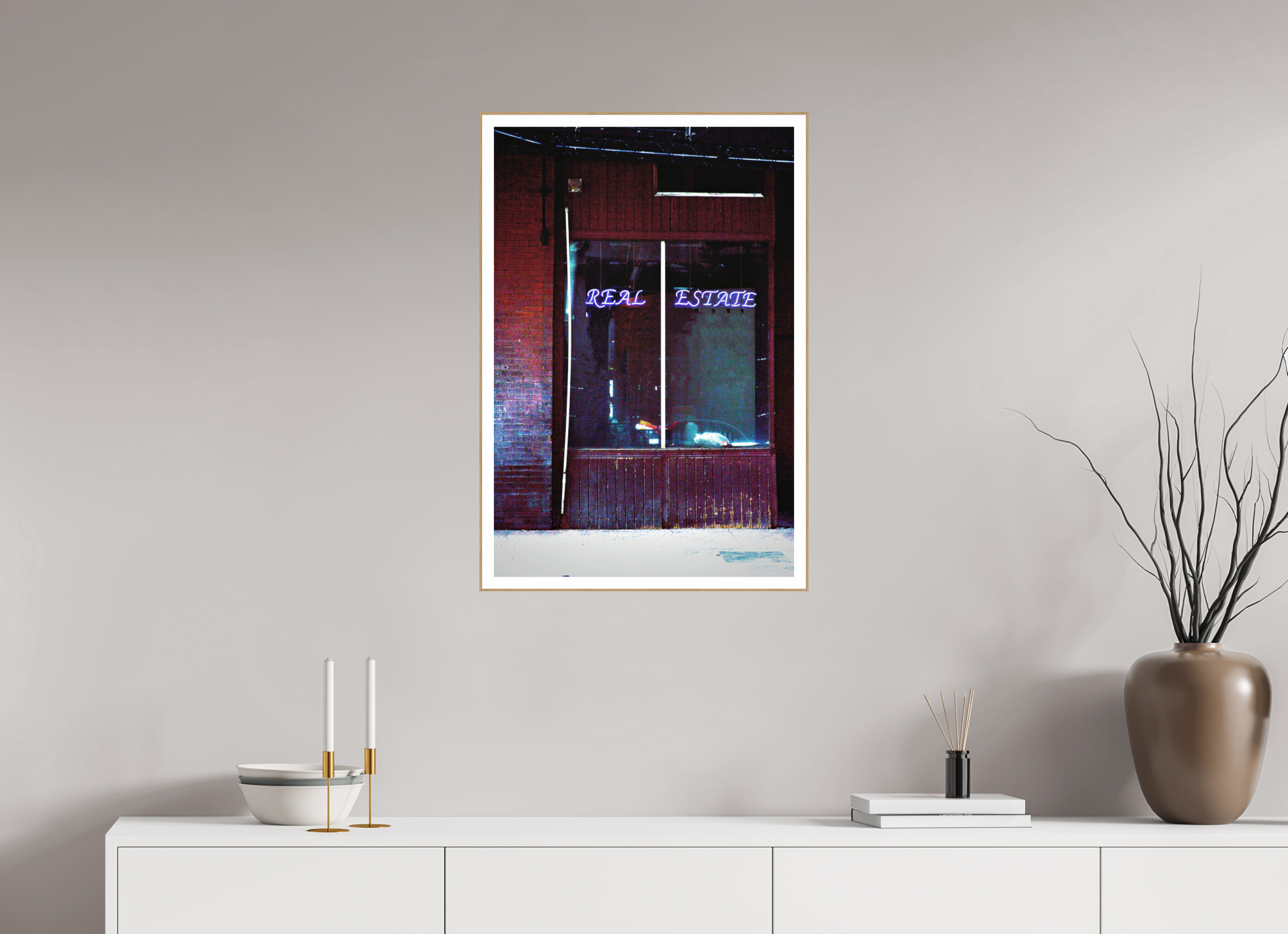 20 x 30″, Solid Wood ArtBox (Oak) Real Estate