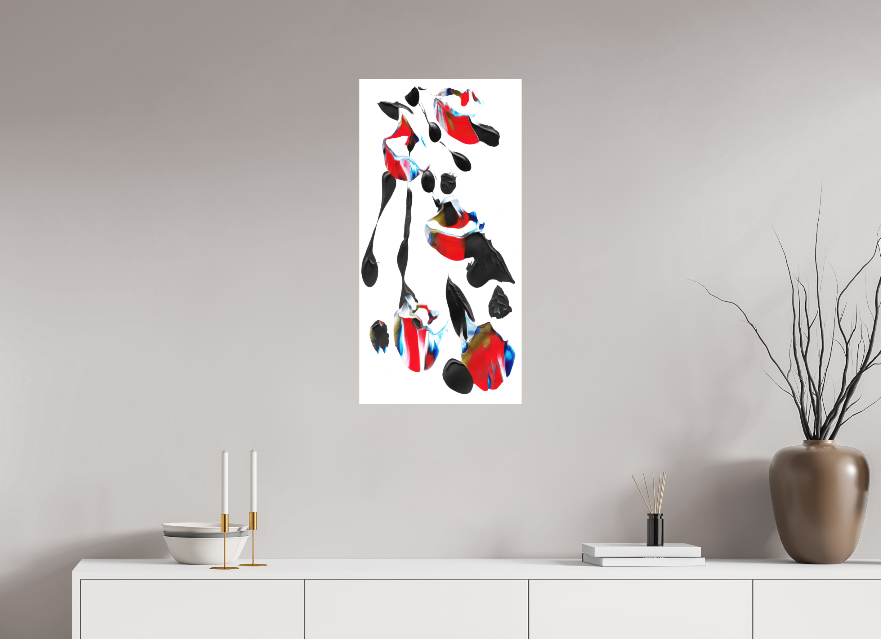 16 x 32″, Direct Print on Forex Liquified Bouquet