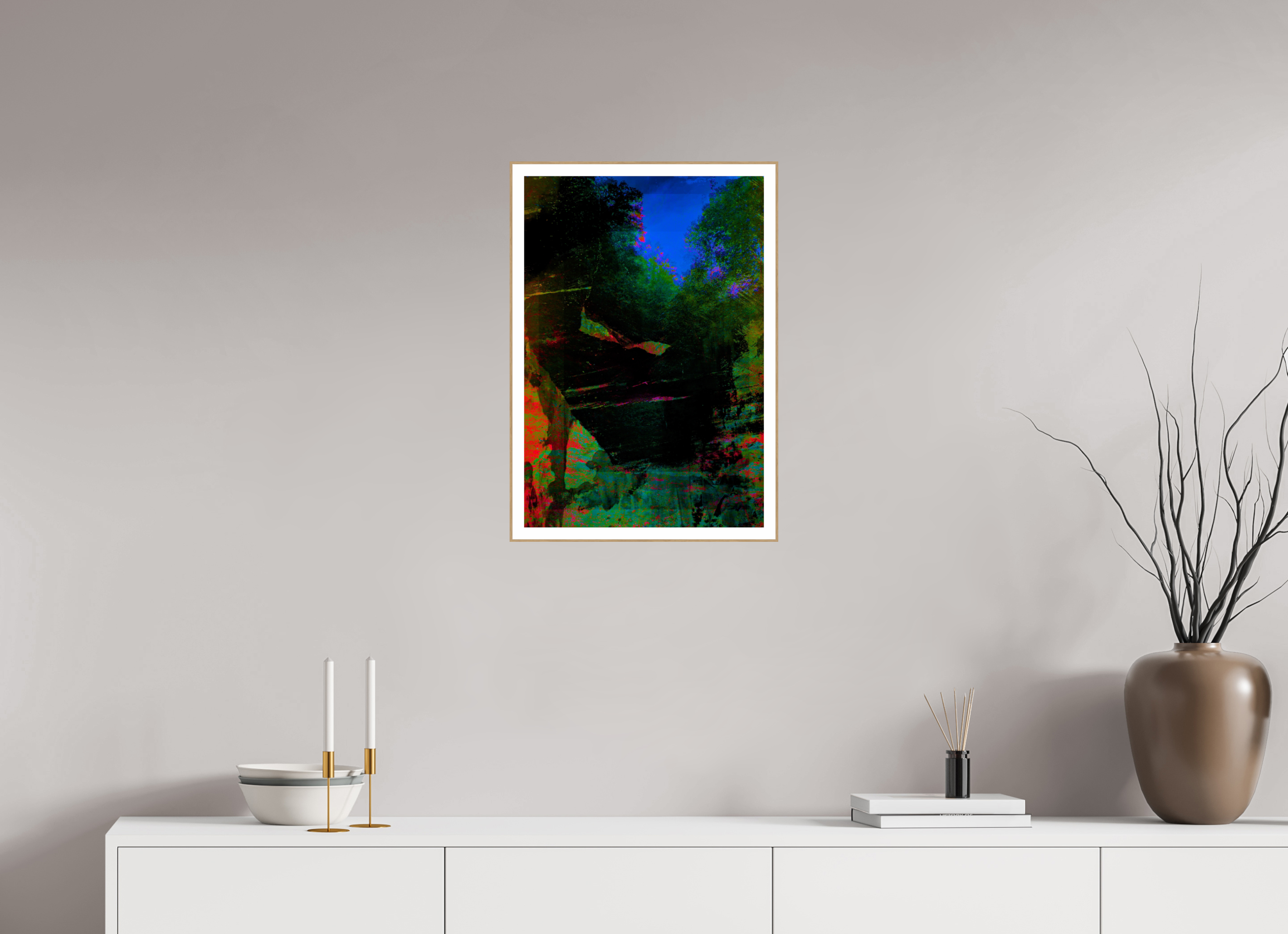16 x 23.4″, Solid Wood ArtBox (Oak) greens