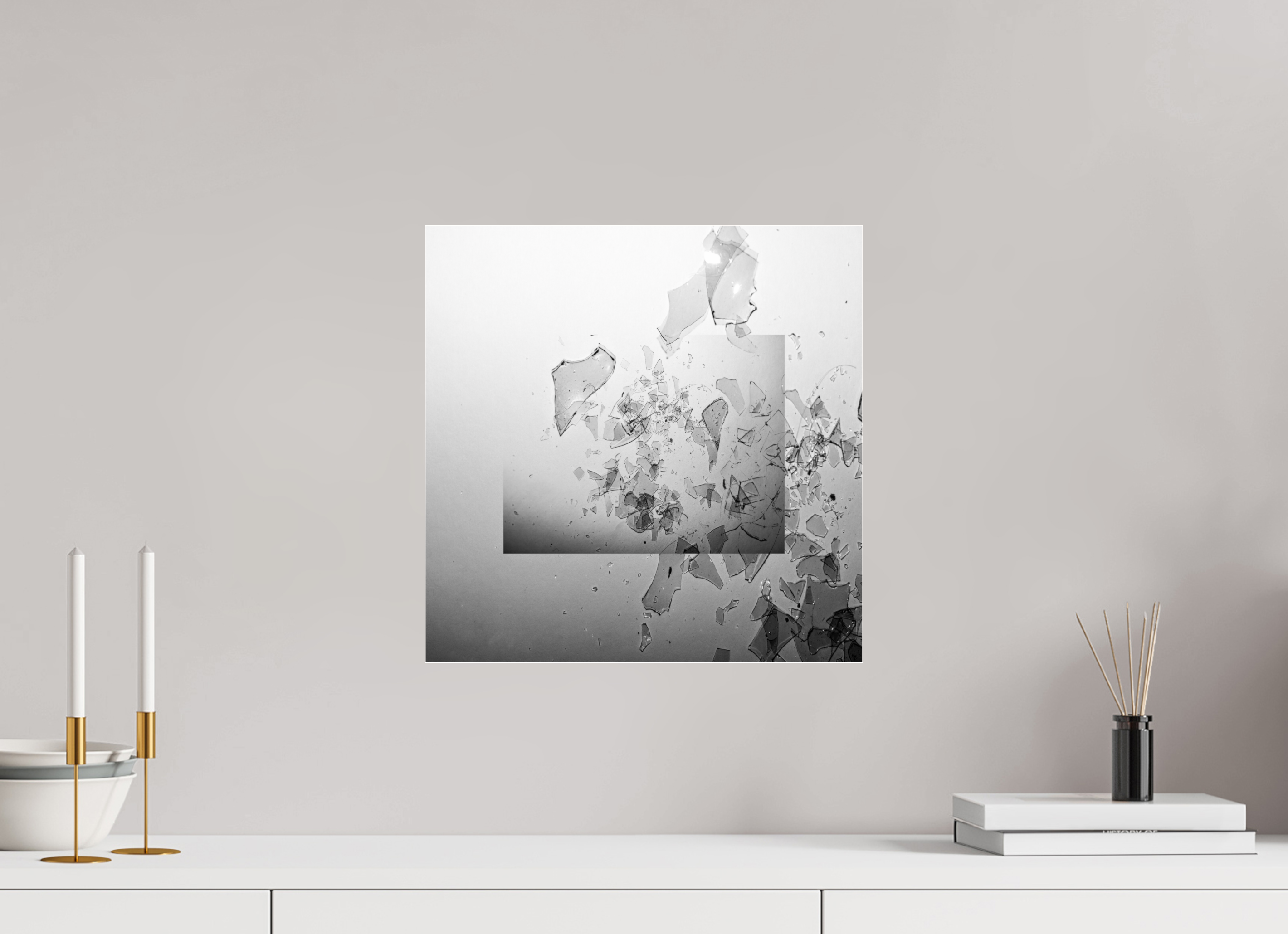 15 x 15″, Photo Print Under Acrylic Glass Glass Houses
