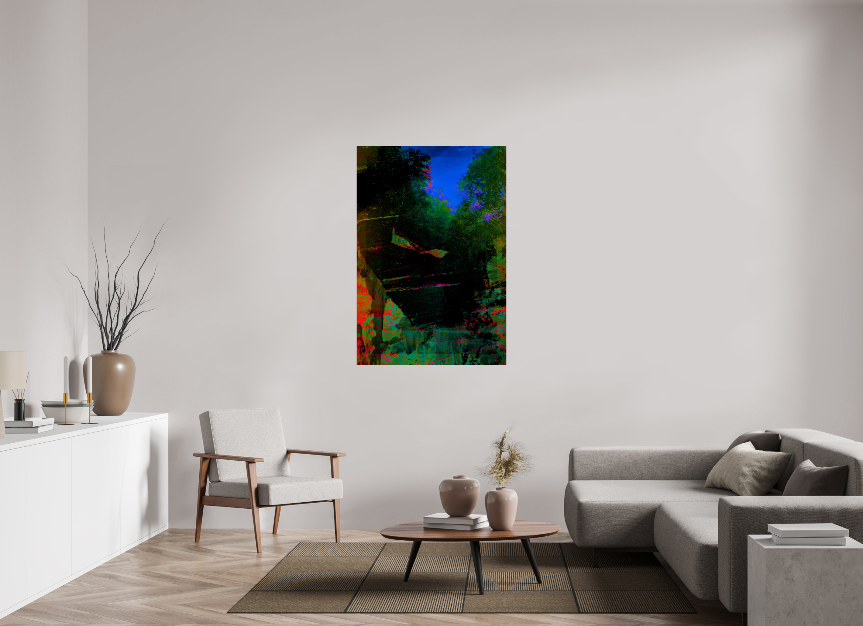 36 x 52.7″, Fine Art Print greens