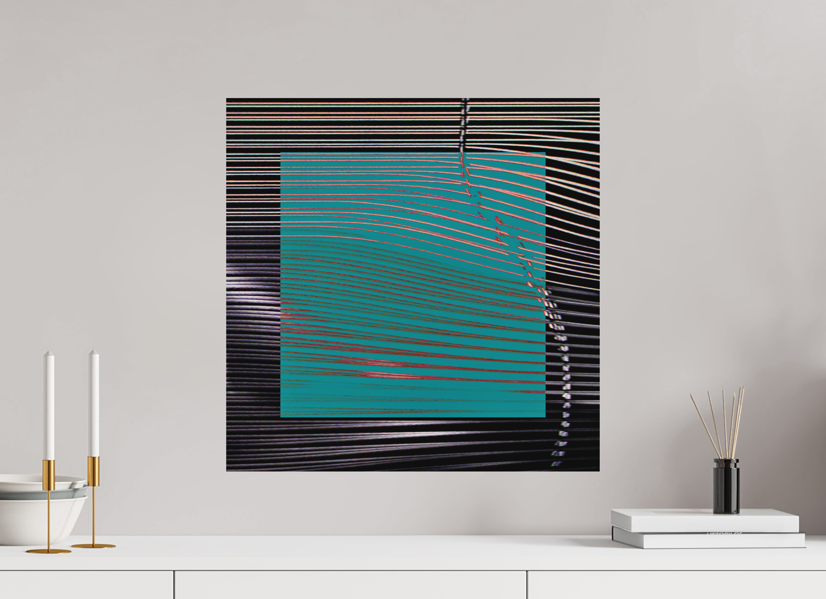 20 x 20″, Direct Print on Forex new wave