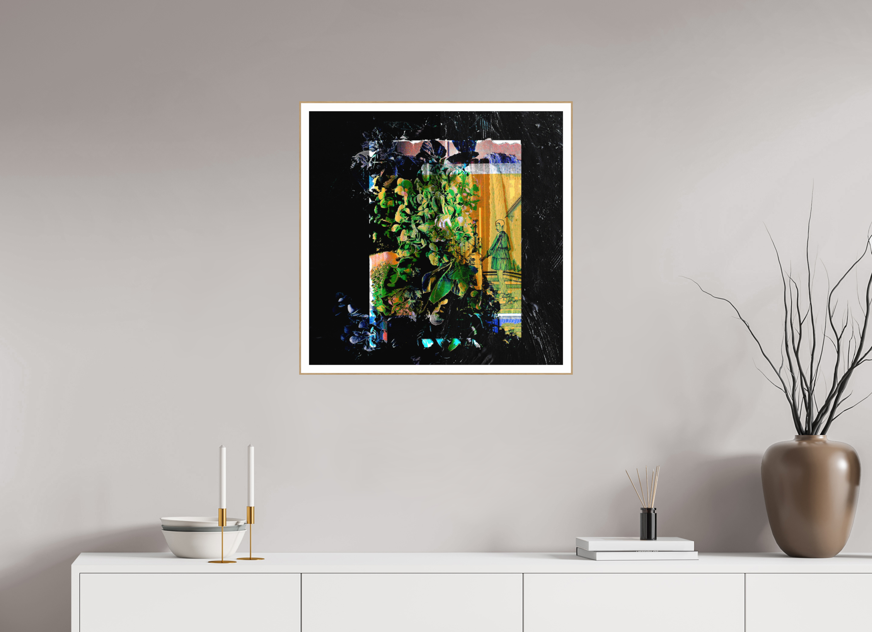 25 x 25″, Solid Wood ArtBox (Oak) Imposter Syndrome