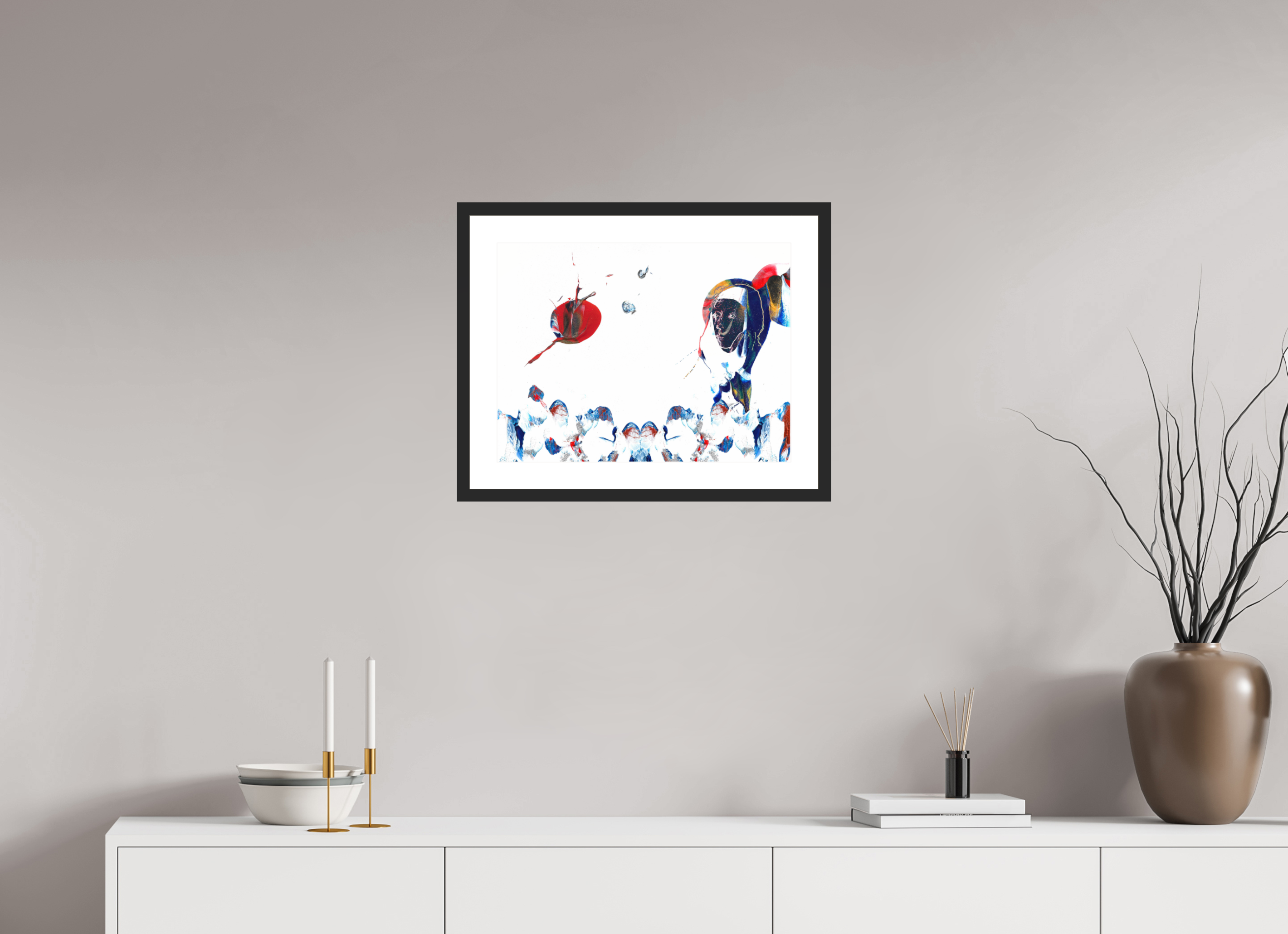 20 x 15″, Fuji Crystal Archive Print Framed (Black) Her View Of The World