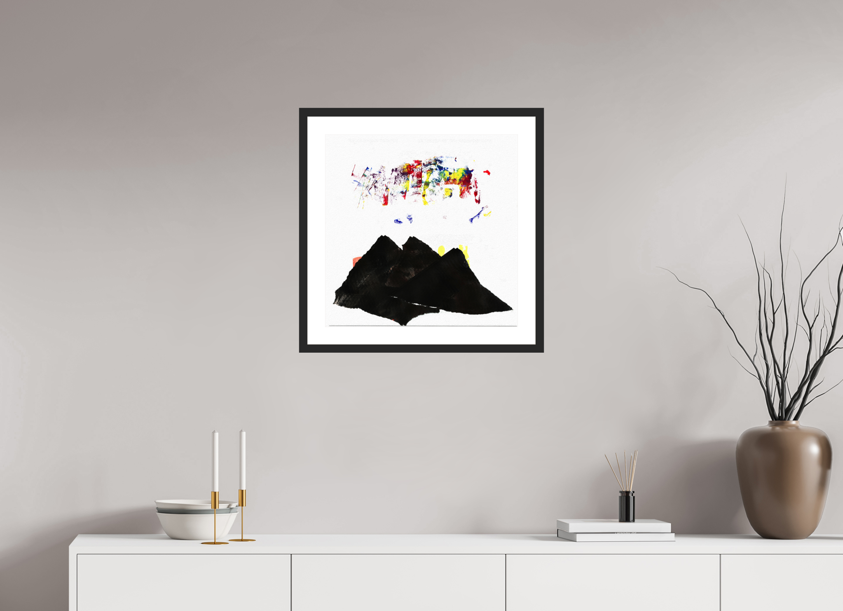 20 x 20″, Fuji Crystal Archive Print Framed (Black) Northern Lights