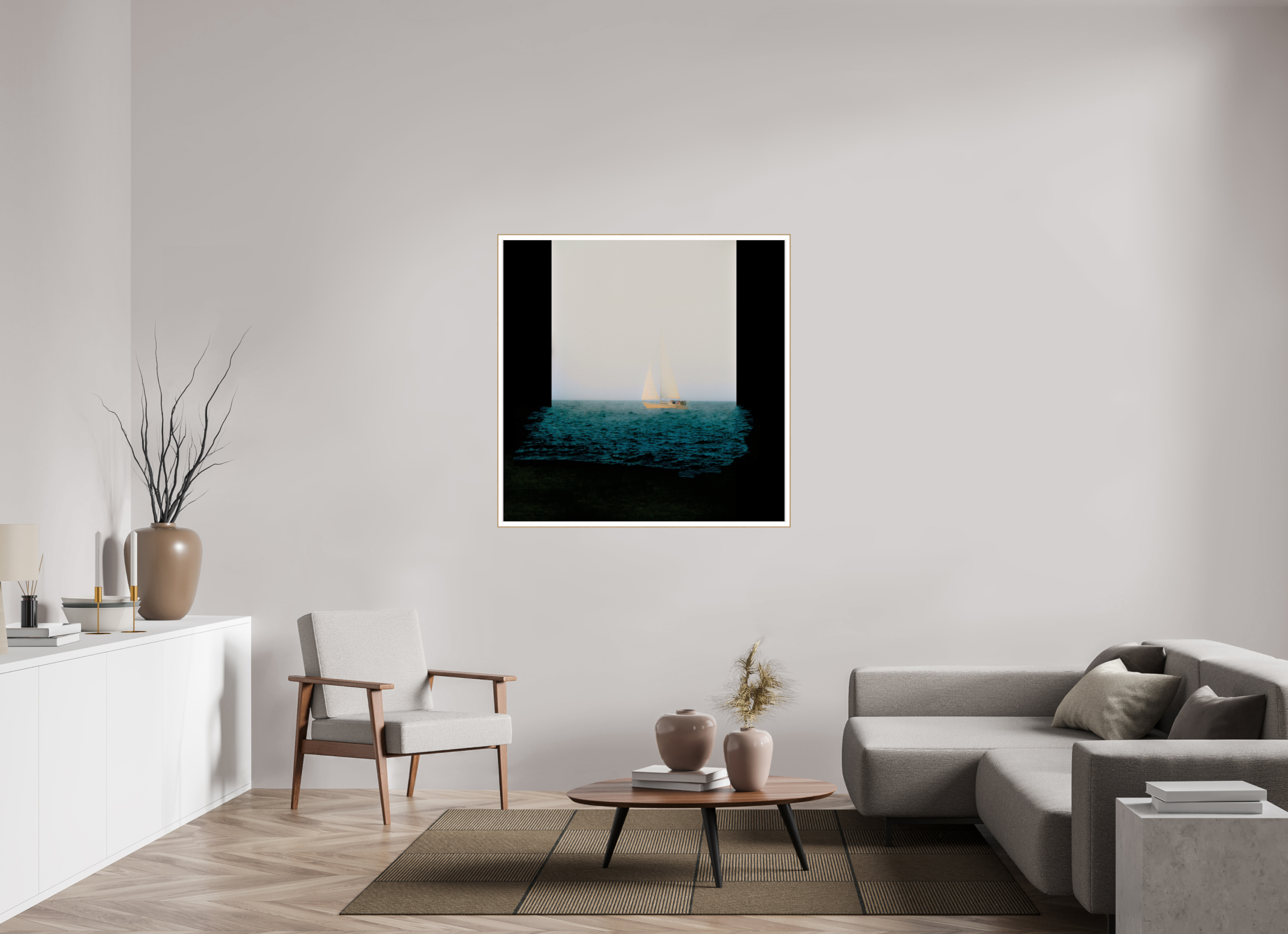 45 x 45″, Solid Wood ArtBox (Oak) Sleeps While Walking