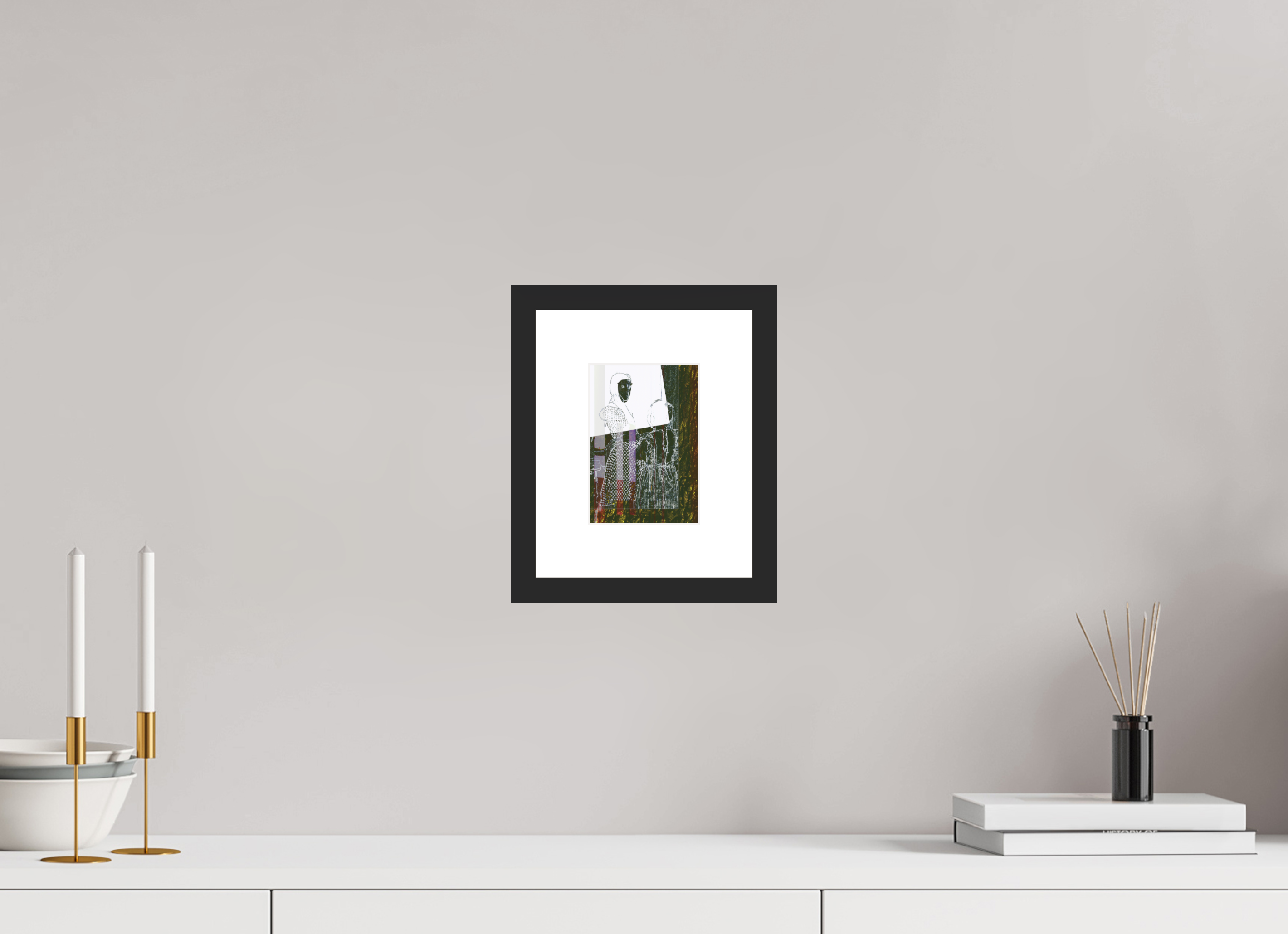 4 x 5.7″, Fuji Crystal Archive Print Framed (Black) Motherly