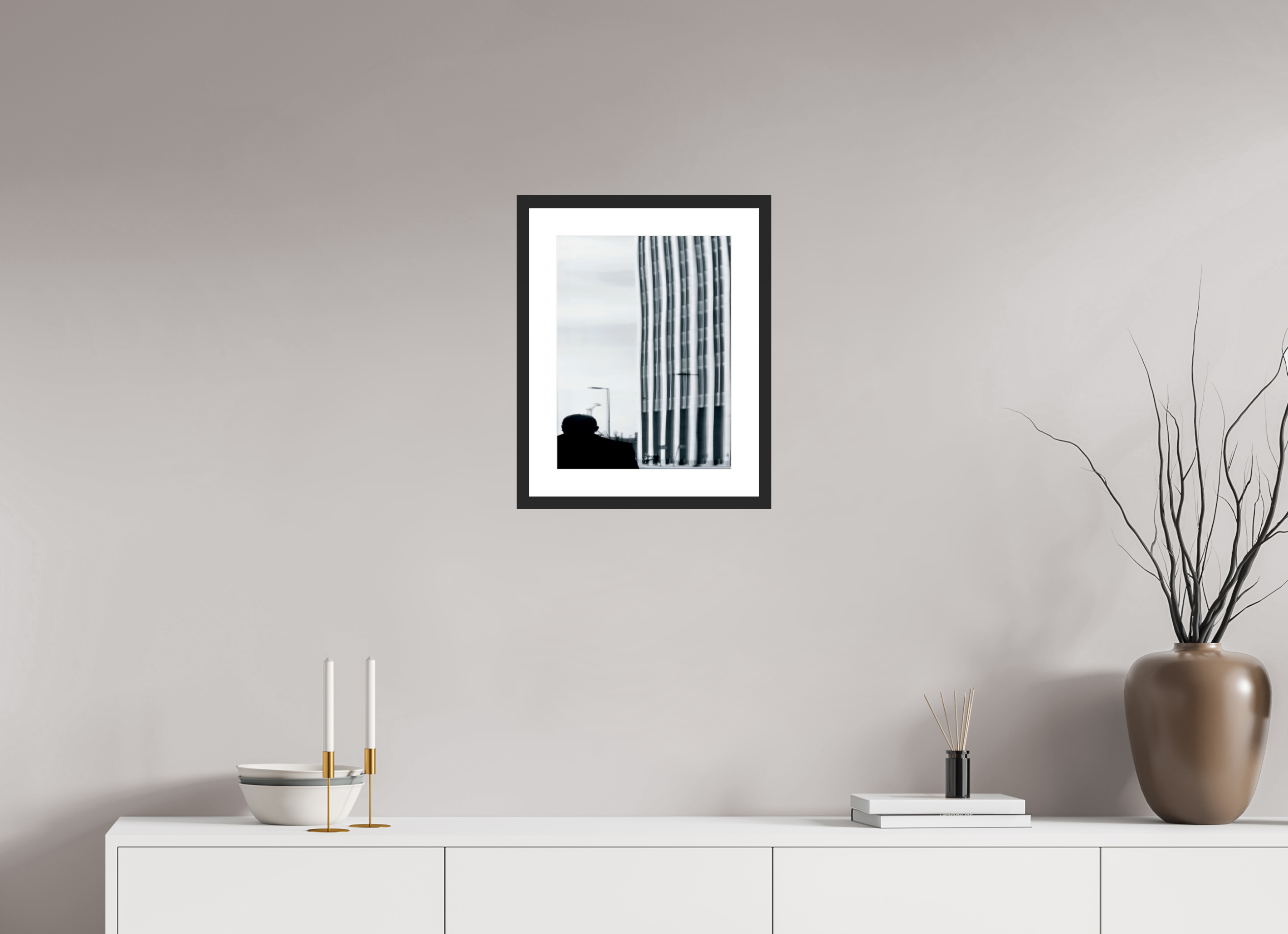 12 x 16″, Fuji Crystal Archive Print Framed (Black) Warping