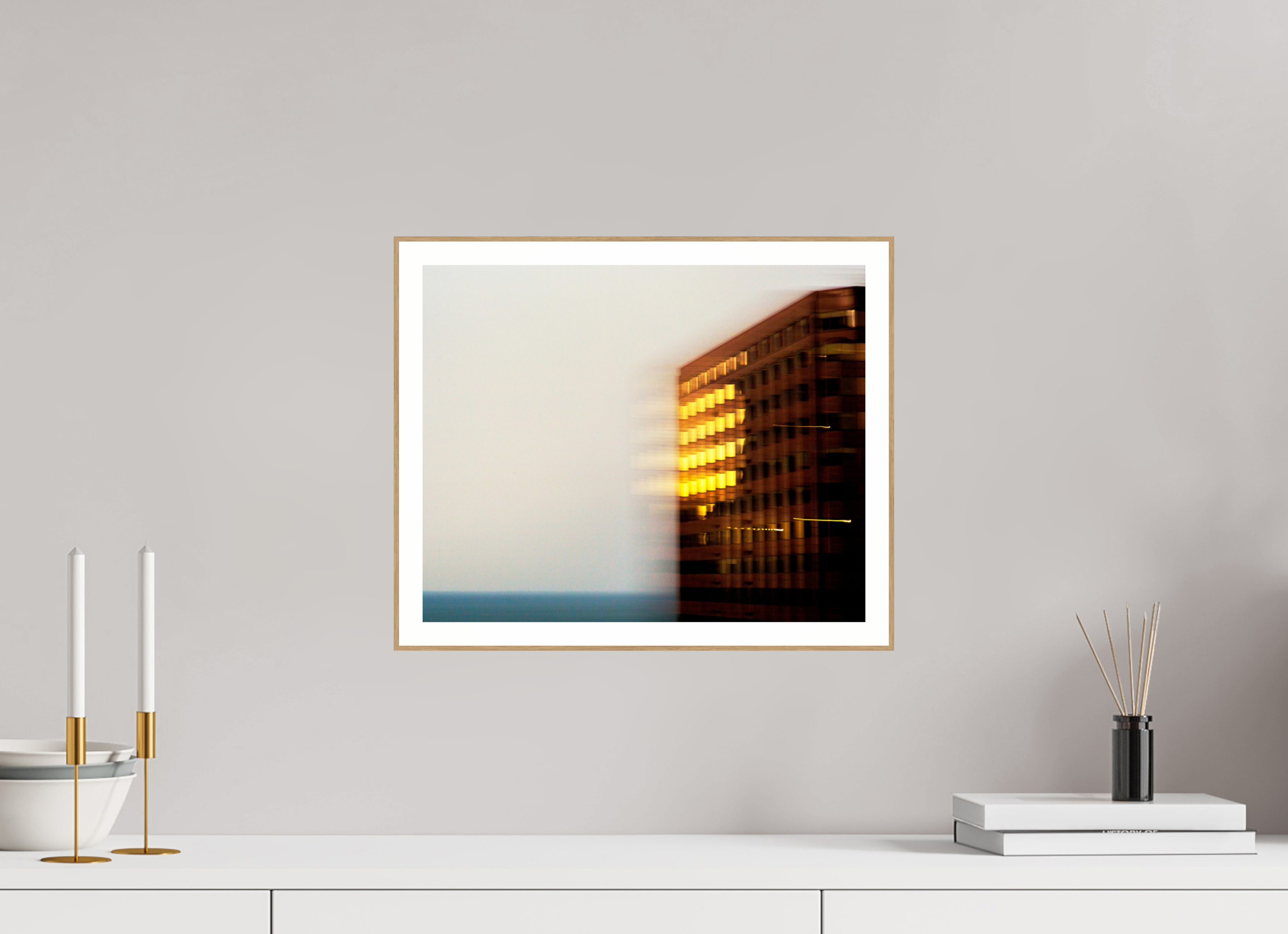 14.9 x 12″, Solid Wood ArtBox (Oak) Time Flies