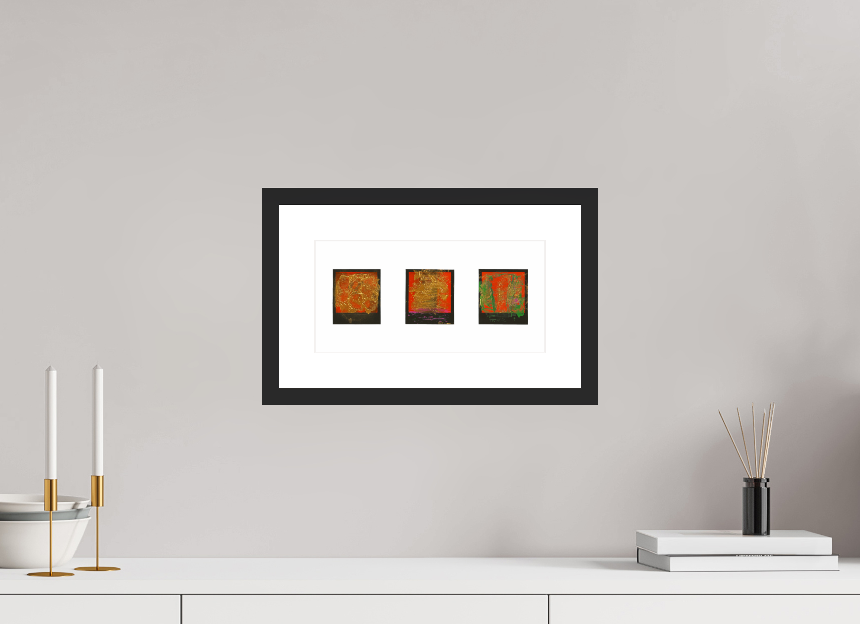 12 x 6″, Framed #1 polaroid