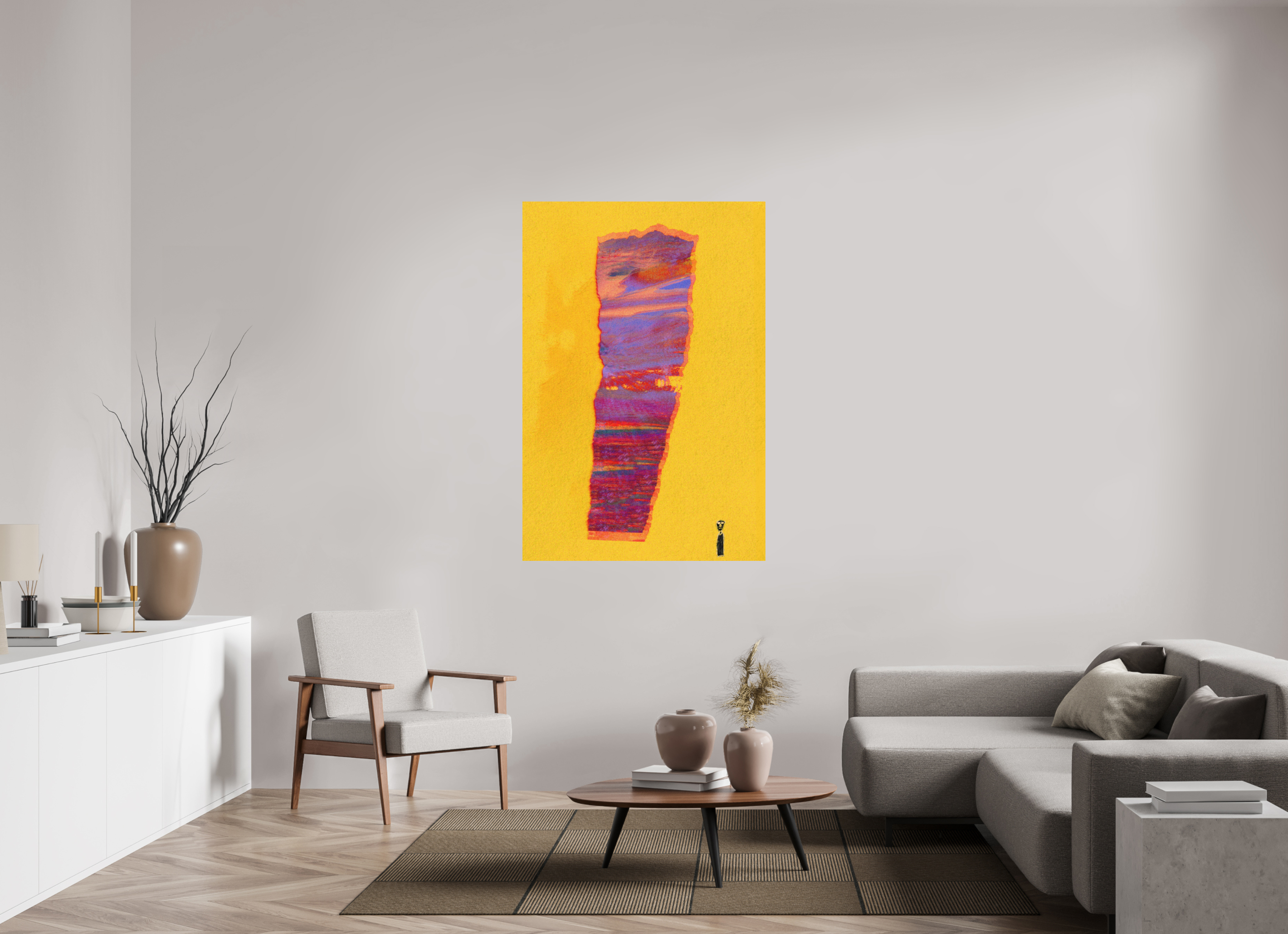 39 x 57.7″, Direct Print on Forex Torn