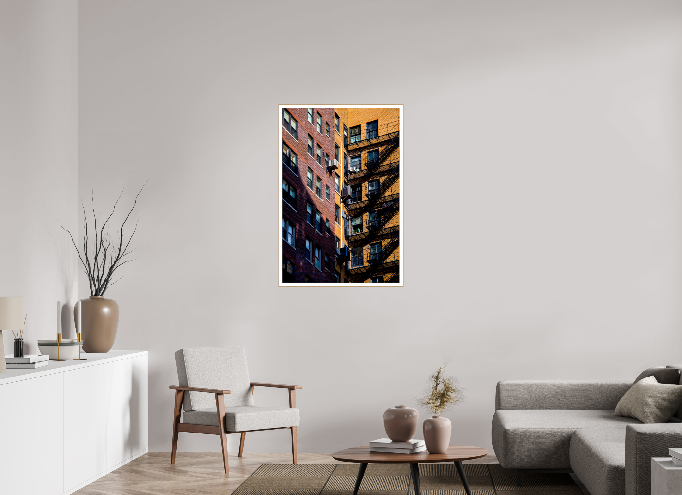 28 x 41.7″, Solid Wood ArtBox (Oak) City Escape
