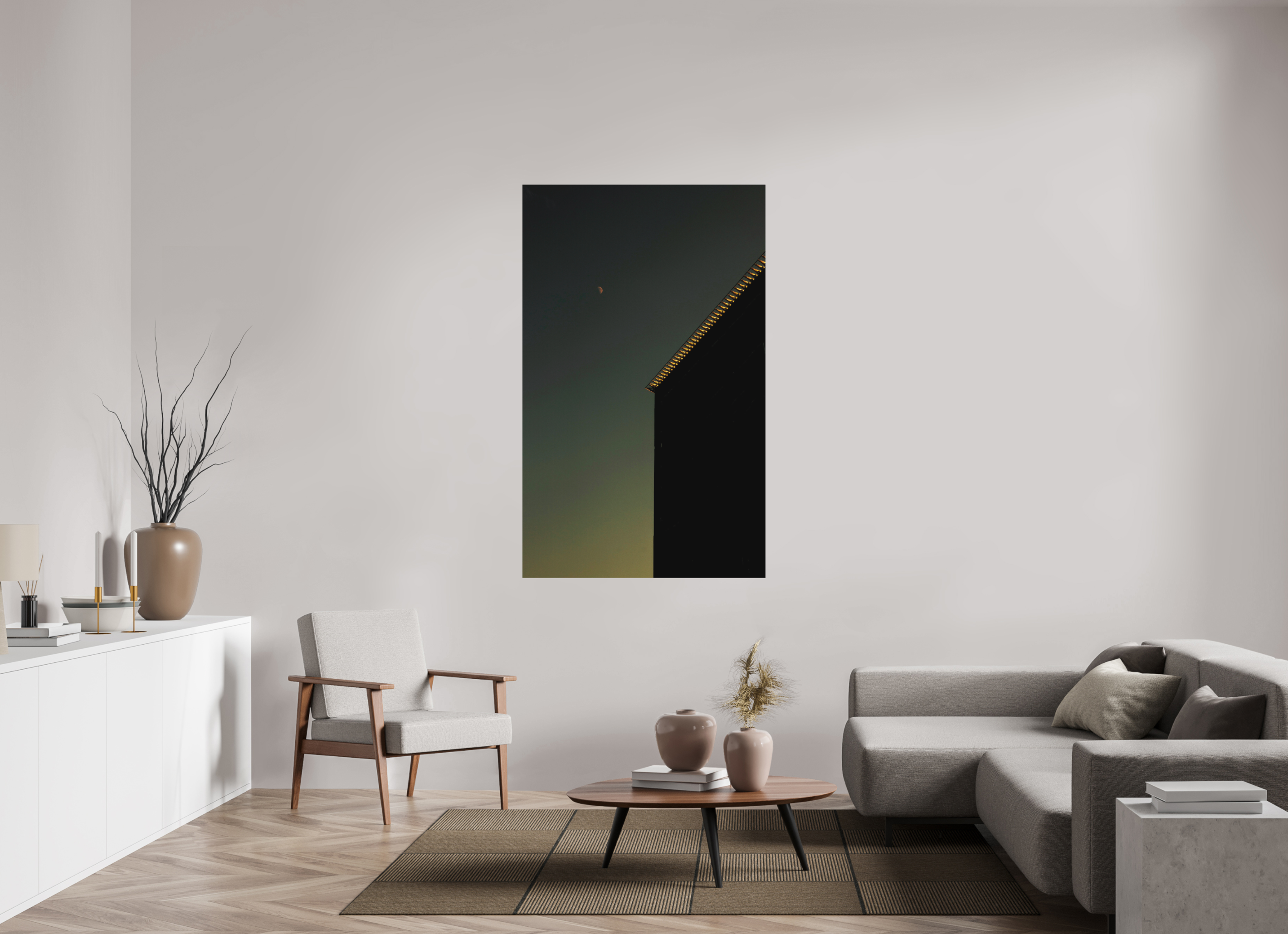 39 x 63.1″, Direct Print on Forex Sweet Moon