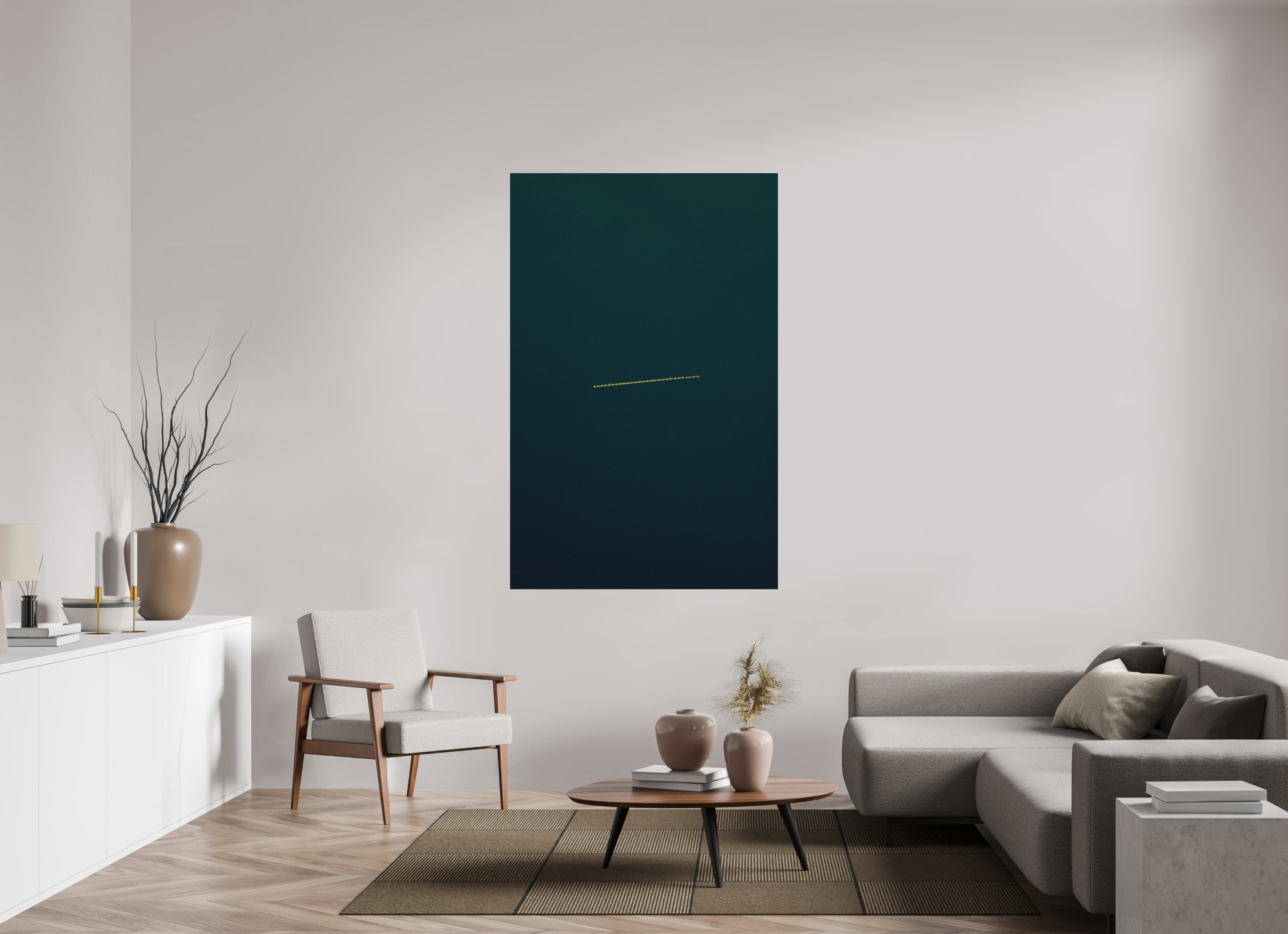 43 x 66.8″, Aluminum Dibond UFO