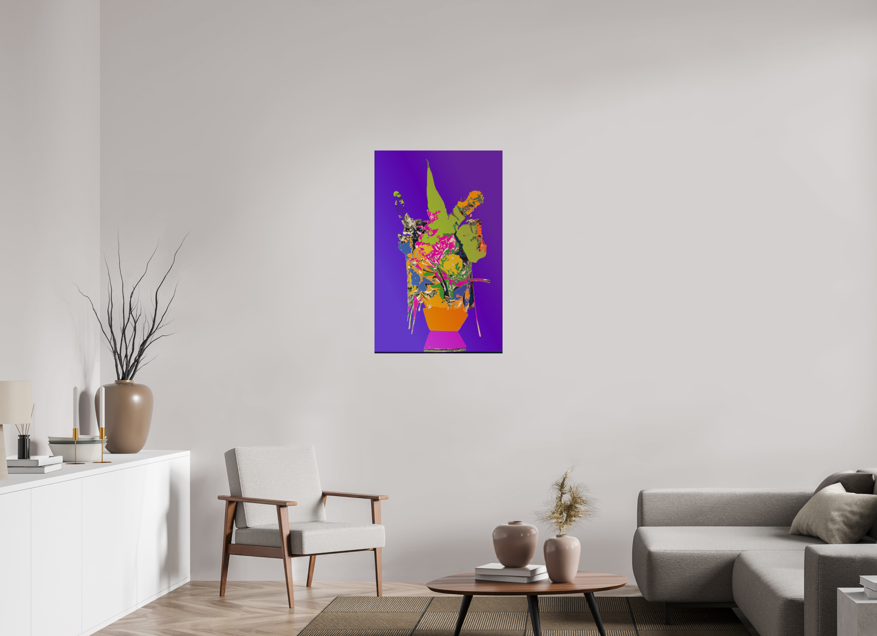 24 x 38.1″, Fine Art Print Pop Vase 1