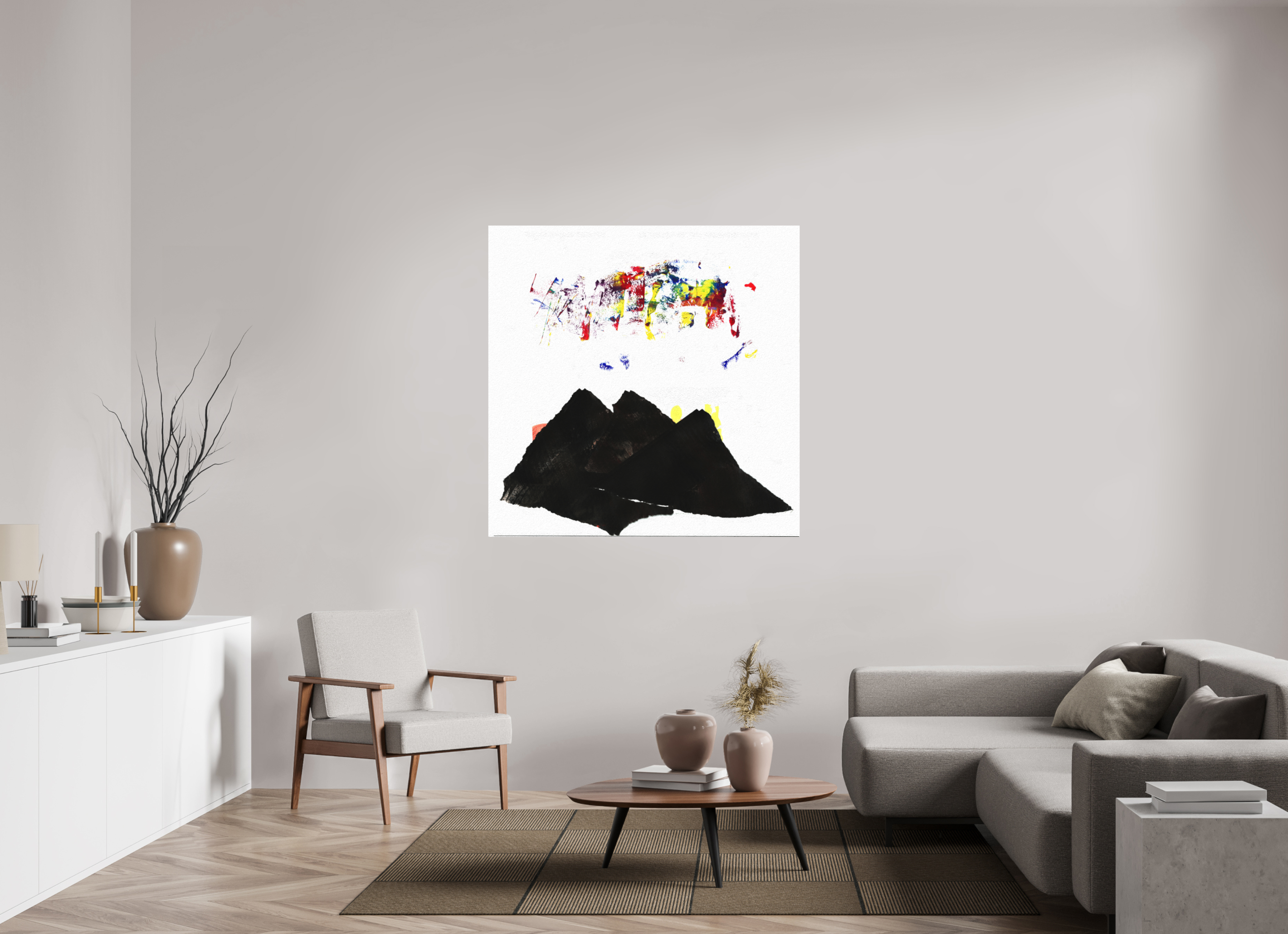 50 x 50″, Aluminum Dibond Northern Lights