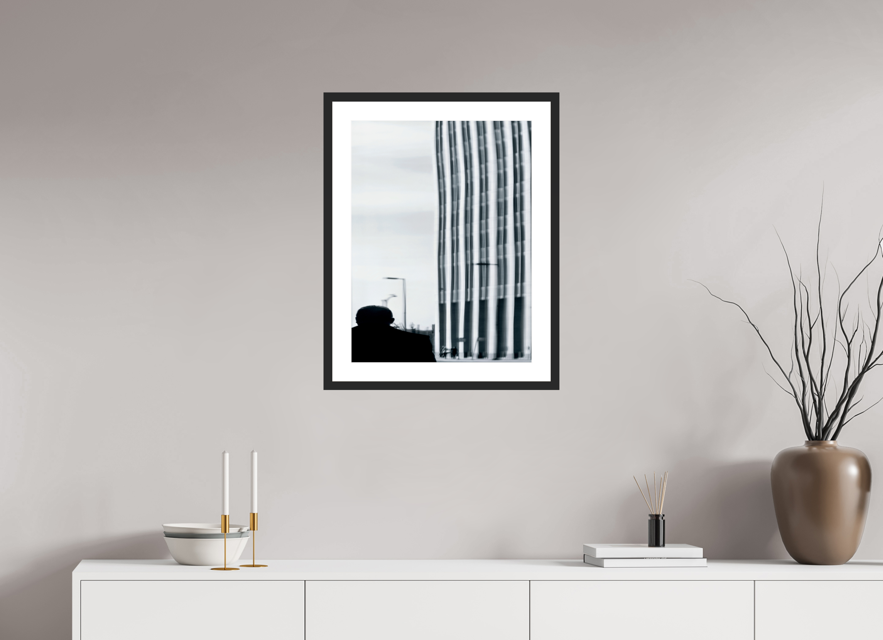 18 x 24″, Fuji Crystal Archive Print Framed (Black) Warping