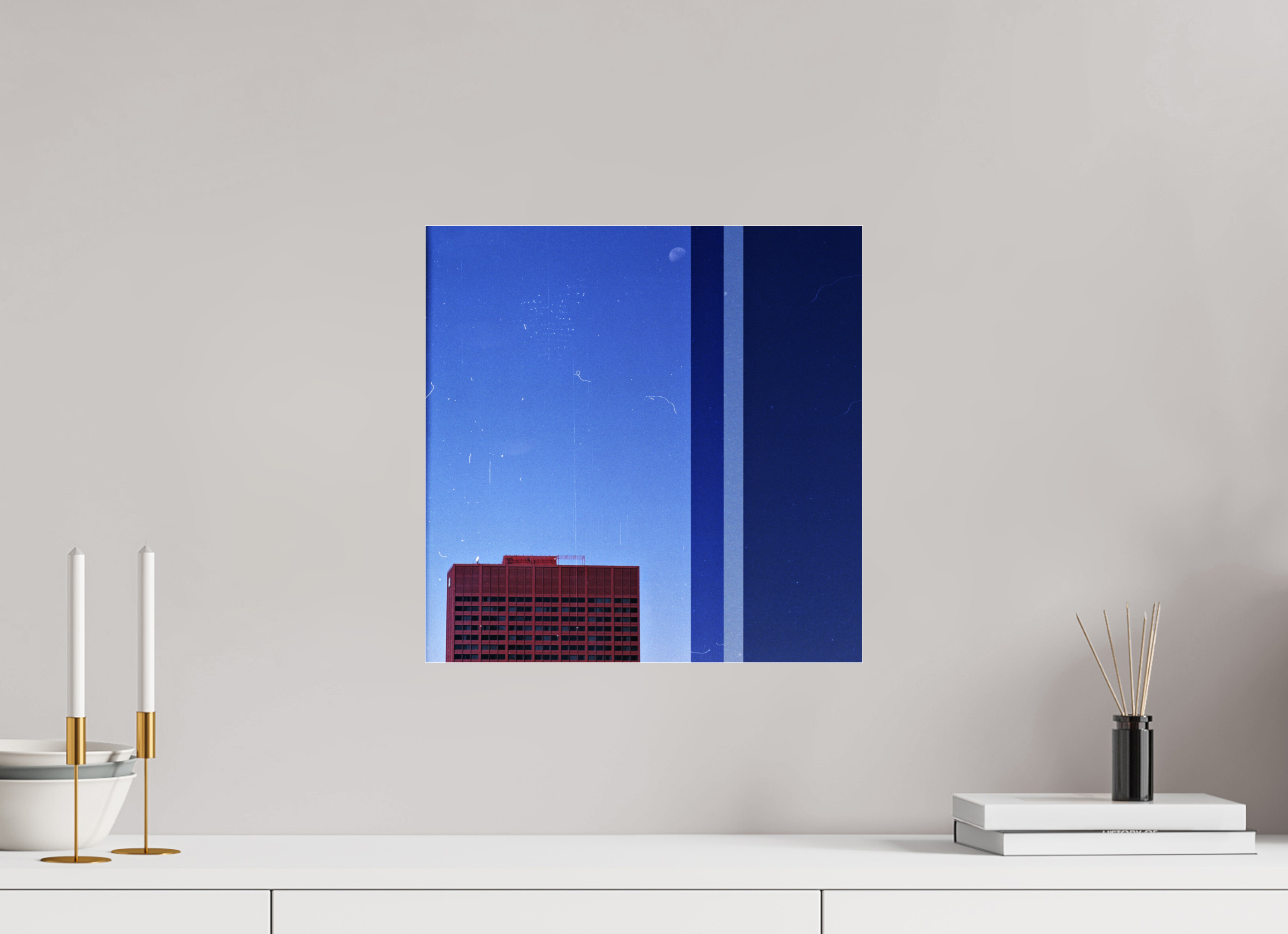 15 x 15″, Photo Print Under Acrylic Glass Falling Asleep