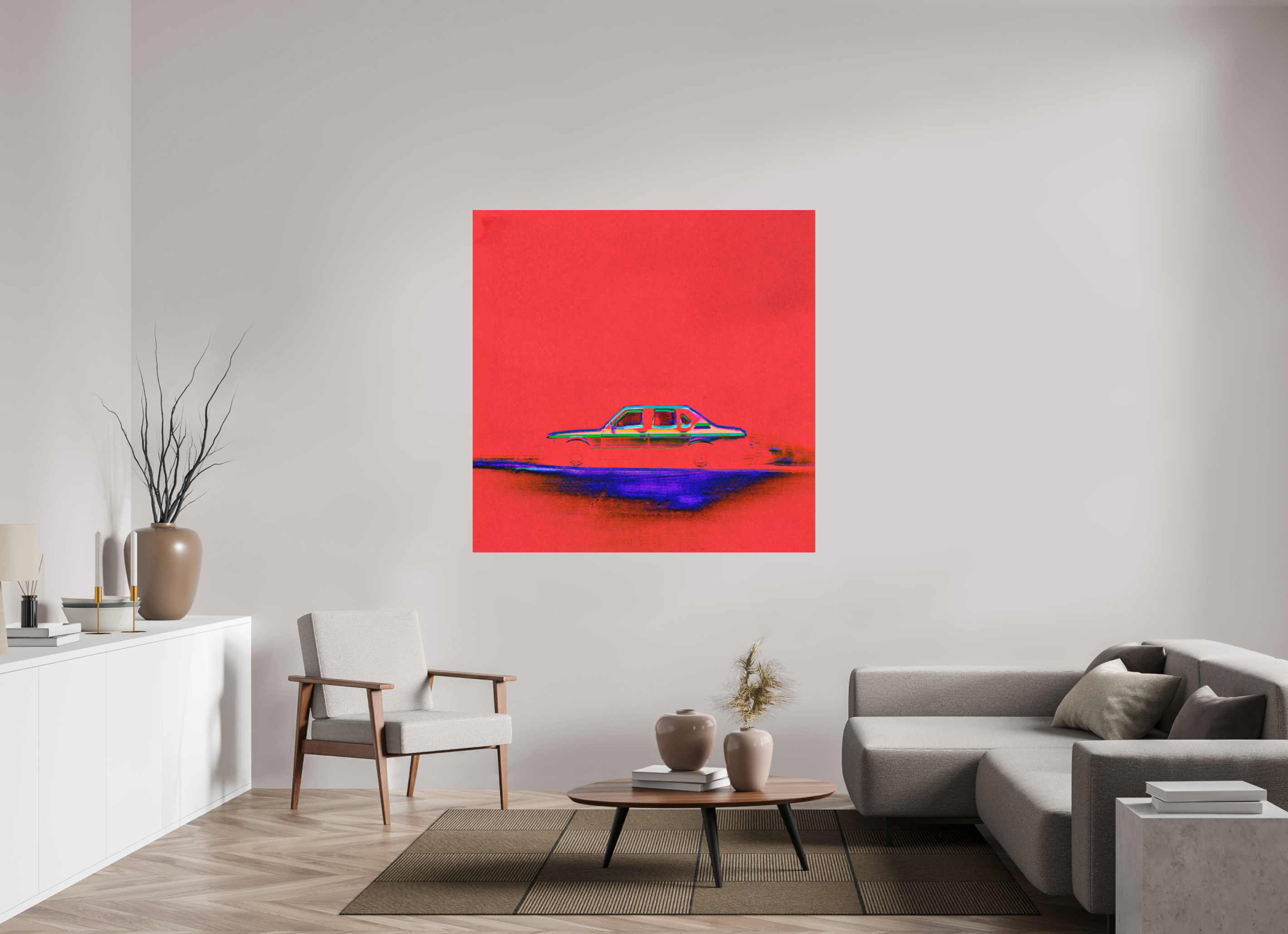 55 x 55″, Direct Print on Forex Street Parking