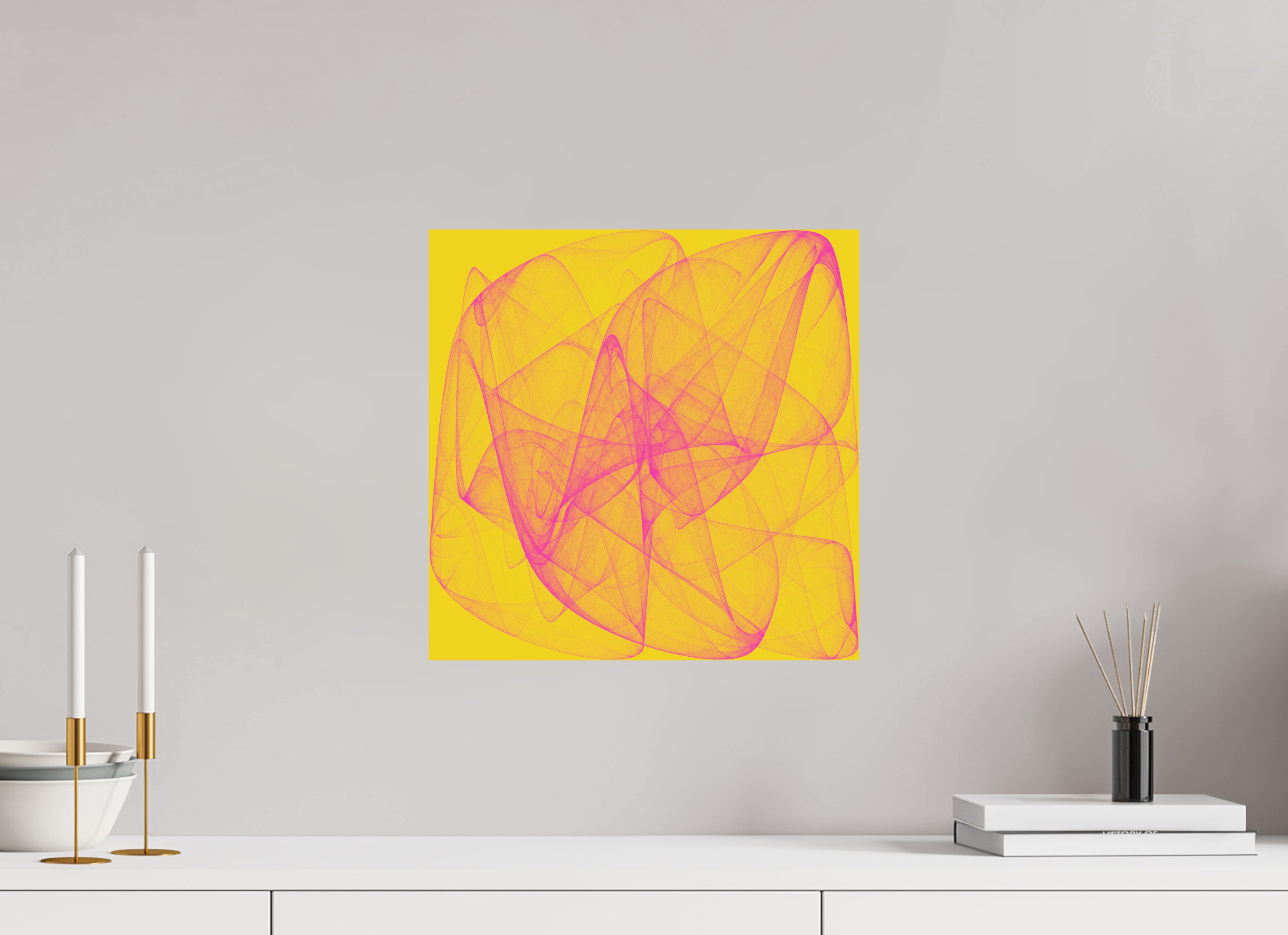 15 x 15″, Fine Art Print Yellow Stuff