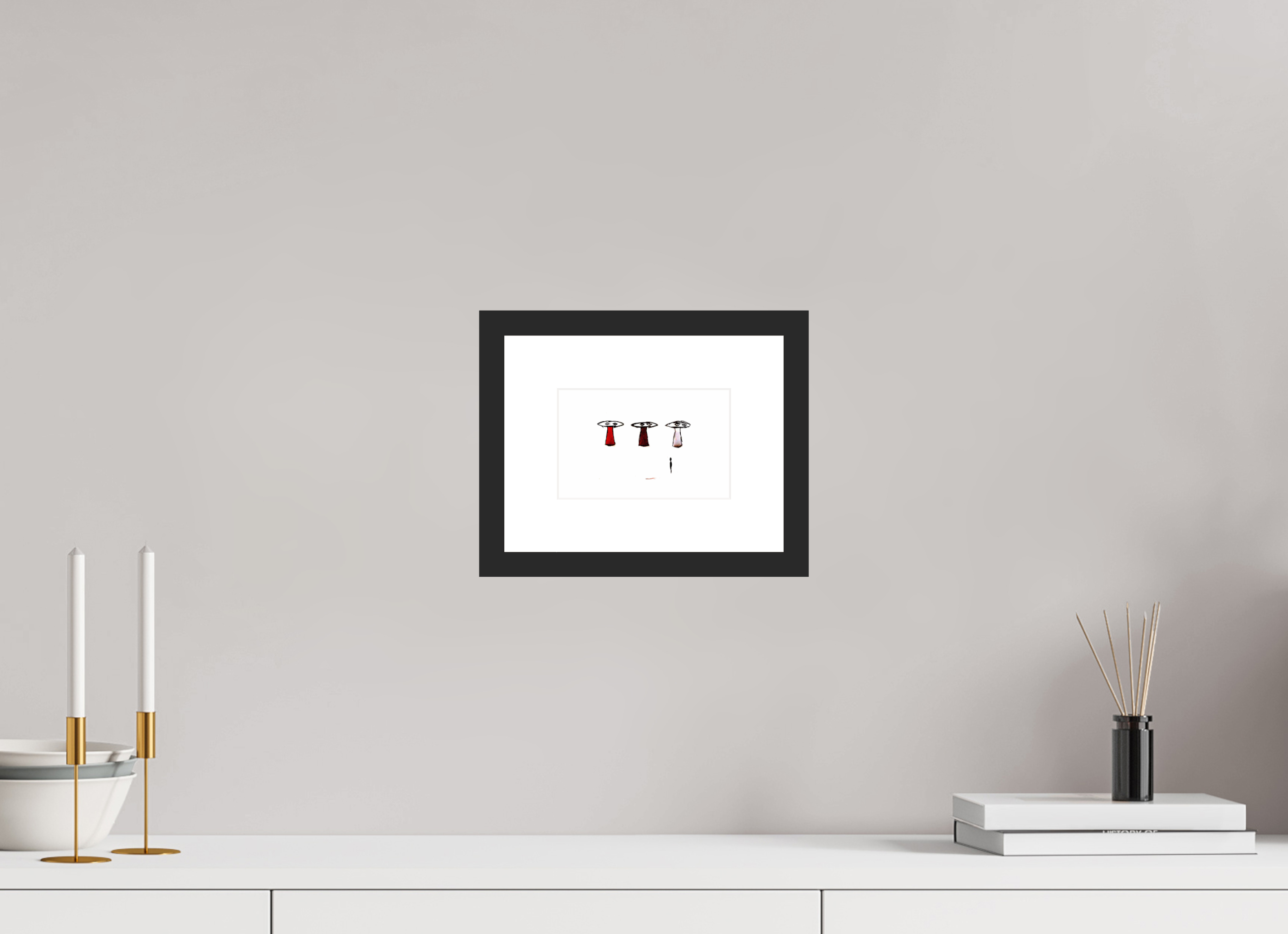 6.1 x 4″, Fuji Crystal Archive Print Framed (Black) Powers