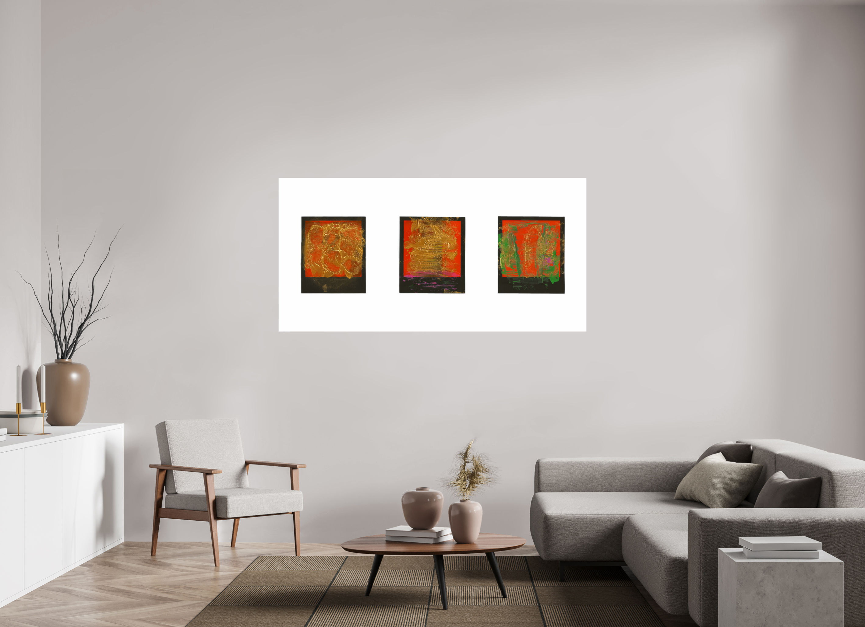 72 x 36″, Fine Art Print Polaroids